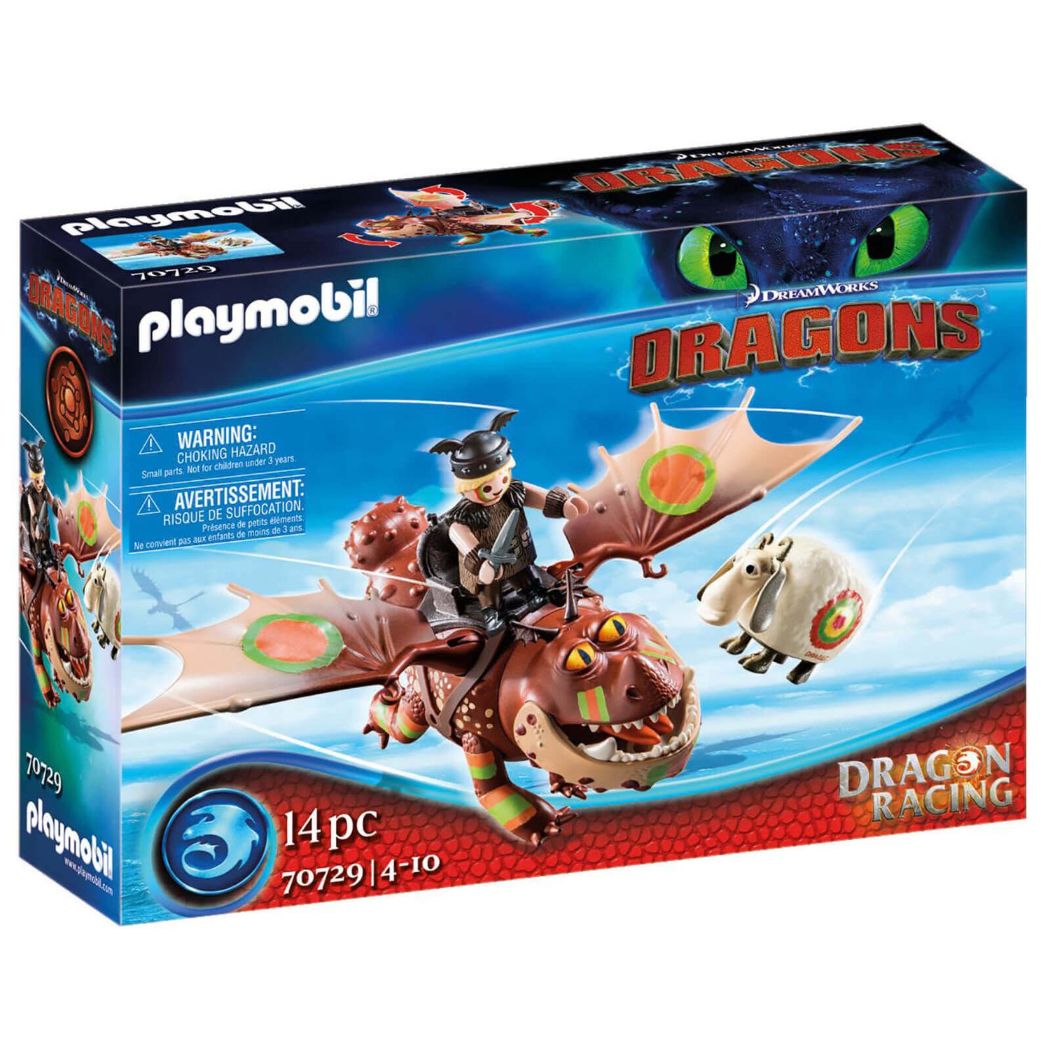 Playmobil Dragon Racing: Fishlegs and Meatlug (70729)