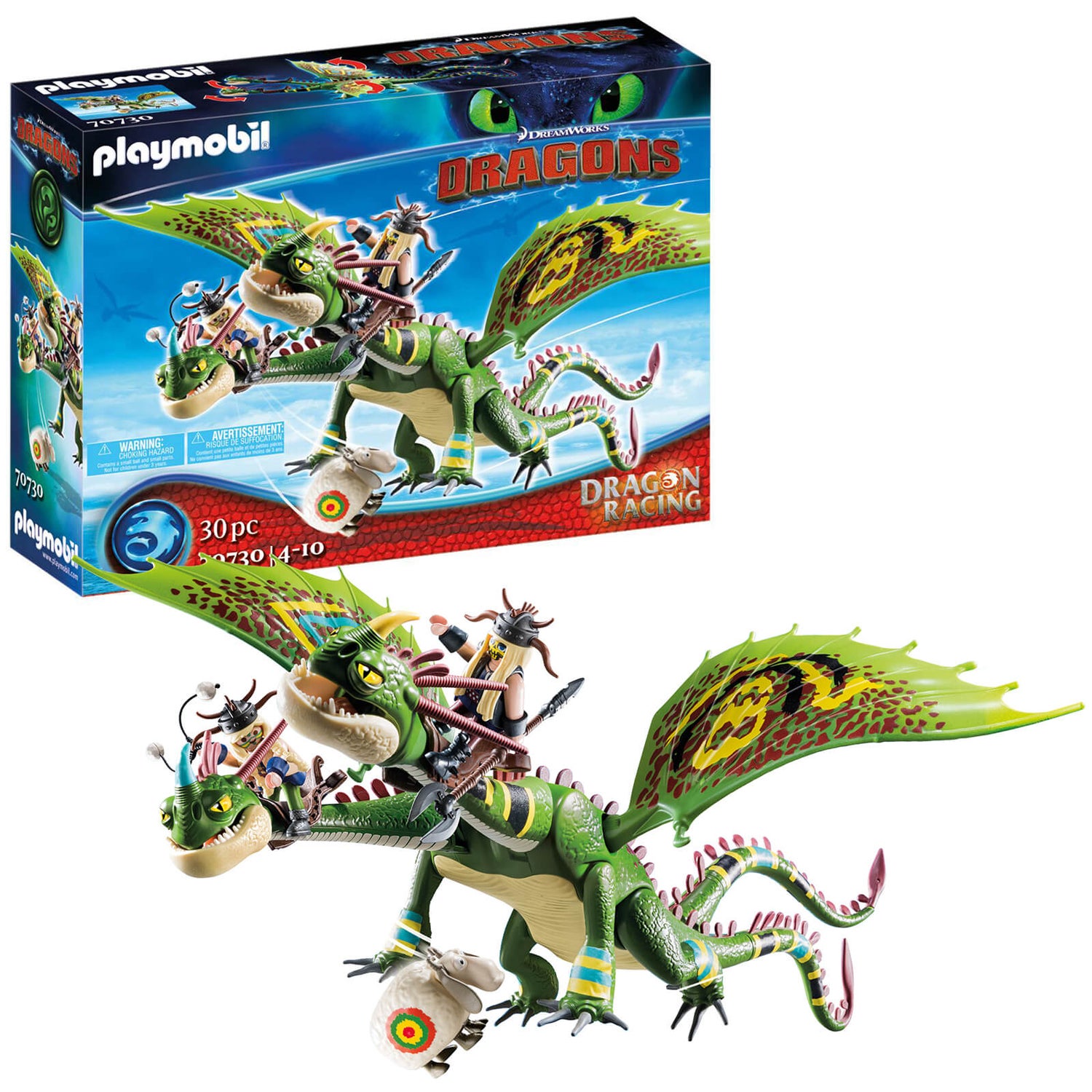 Playmobil Dragon Racing: Ruffnut and Tuffnut with Barf and Belch (70730)