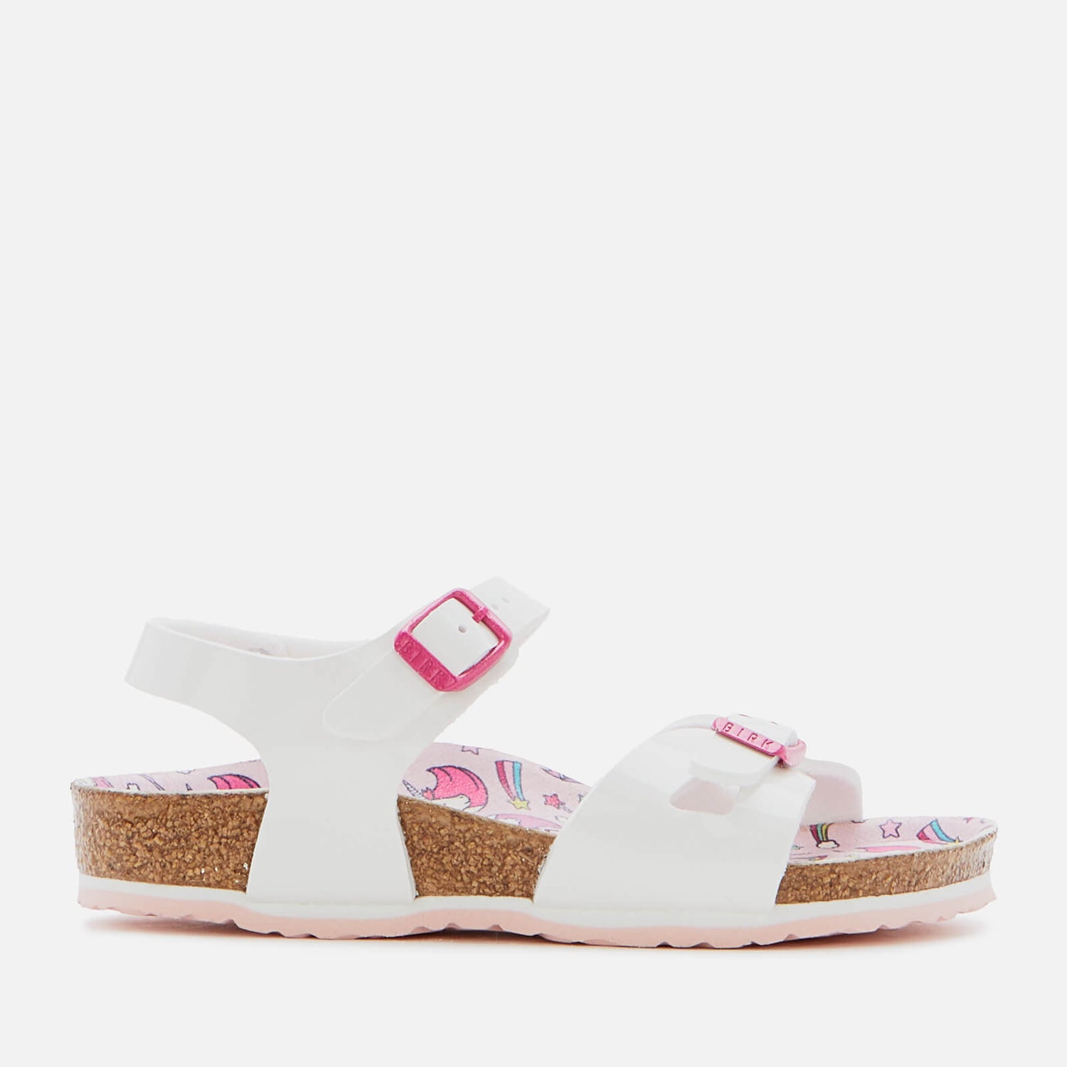 Birkenstock Rio Kids' Sandals - Patent White/Unicorn