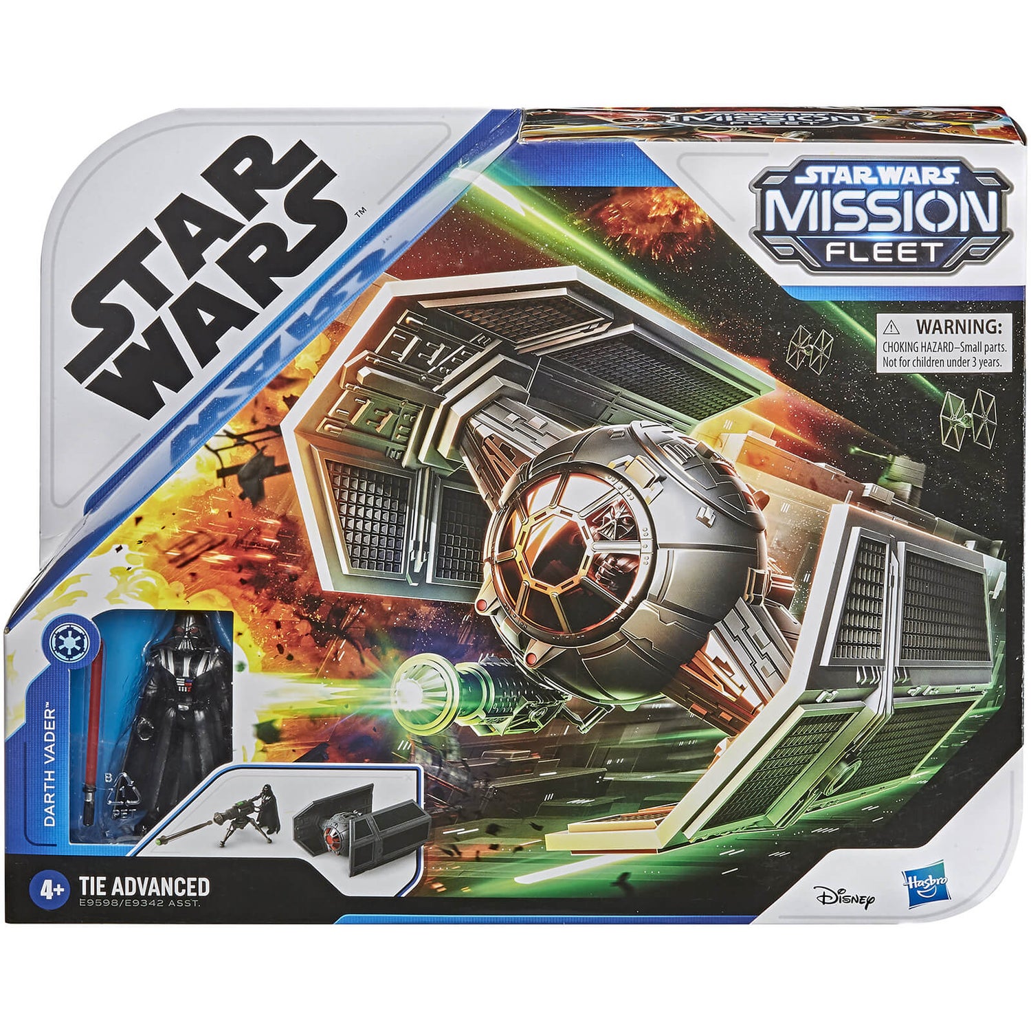 Hasbro Star Wars Mission Flotte Stellar Klasse Darth Vader TIE Advanced Actionfigur
