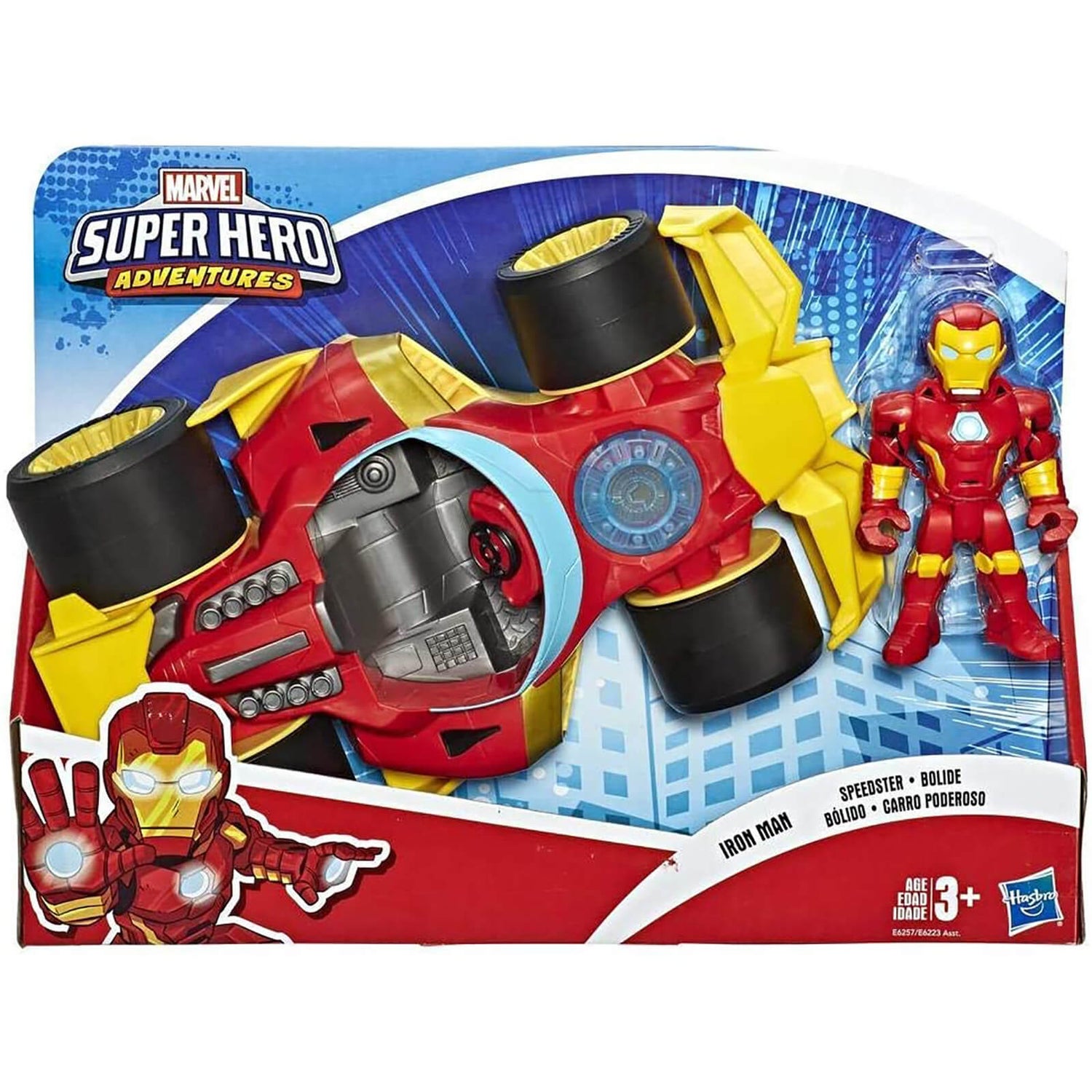 Hasbro Playskool Heroes Marvel Super Hero Adventures Black Panther Road Racer 5" Action Figure and Vehicle