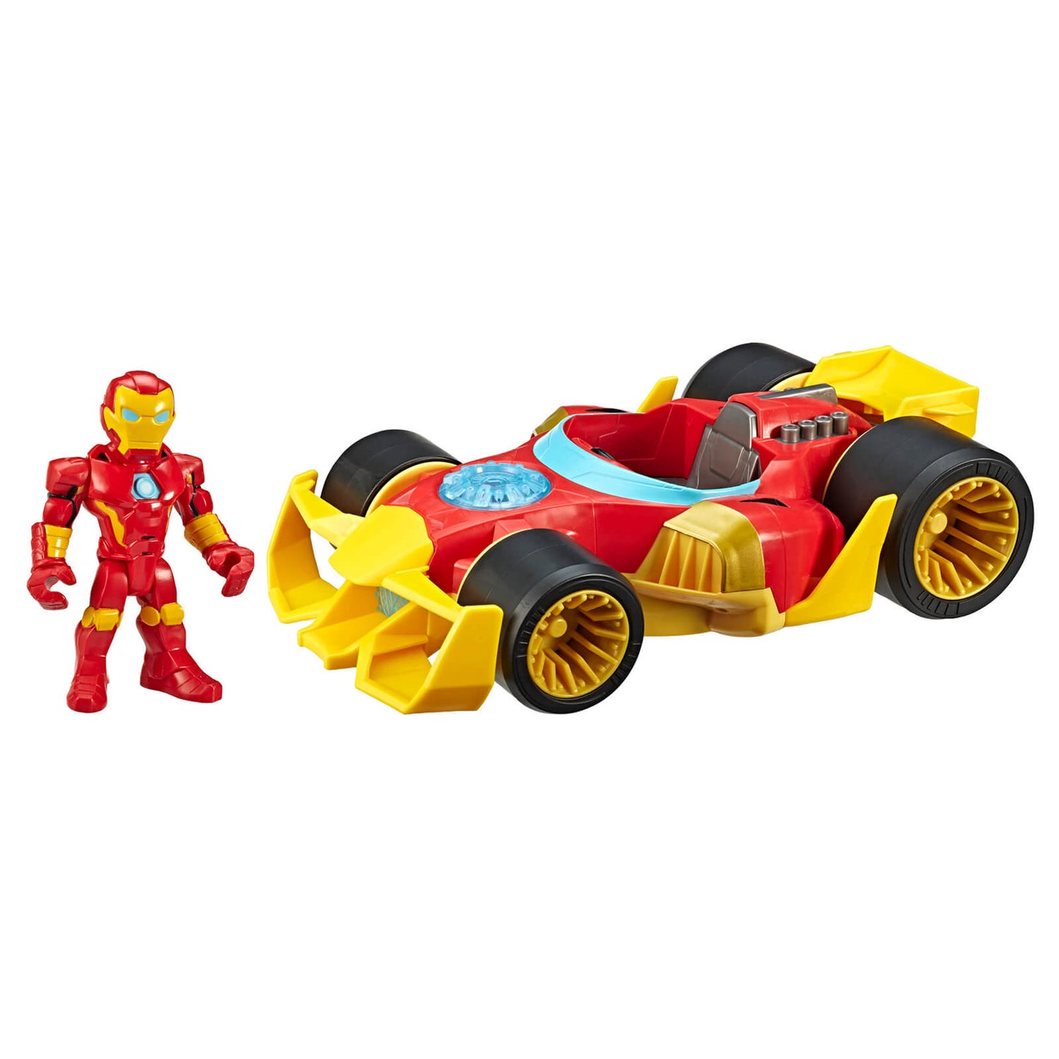 Hasbro Playskool Heroes Marvel Super Hero Adventures Iron Man Speedster 5" Action Figure and Vehicle