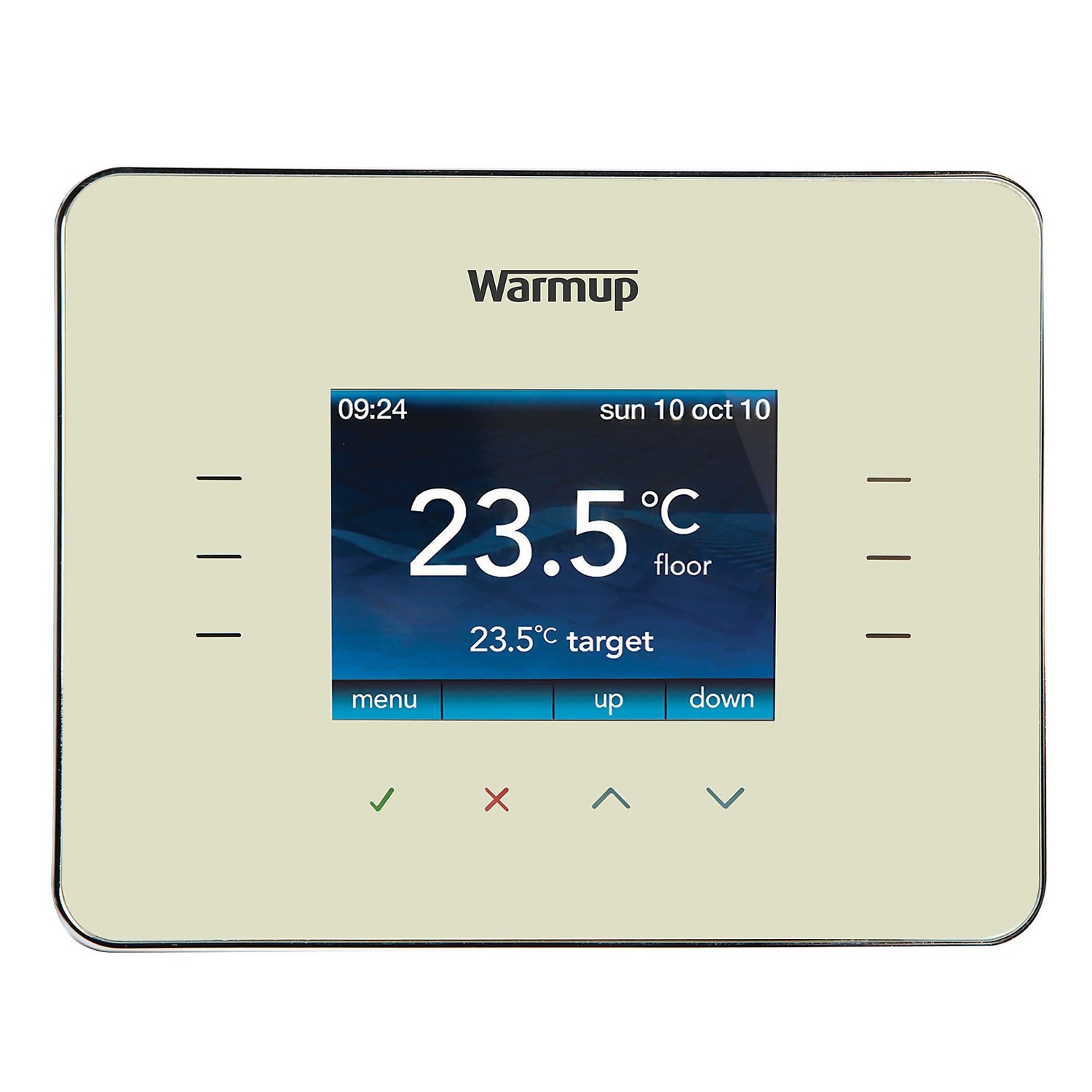 Warmup 3IE Touchscreen Underfloor Heating Thermostat - Cream
