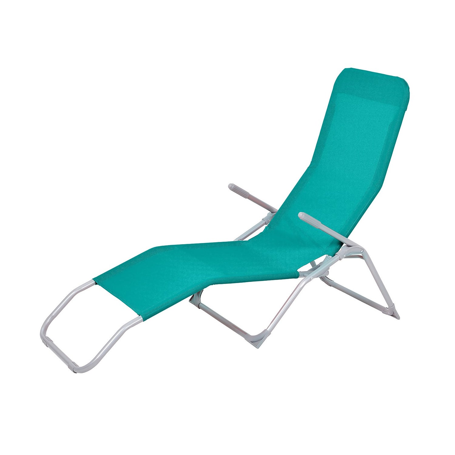 Homebase Siesta Sunlounger Blue Homebase