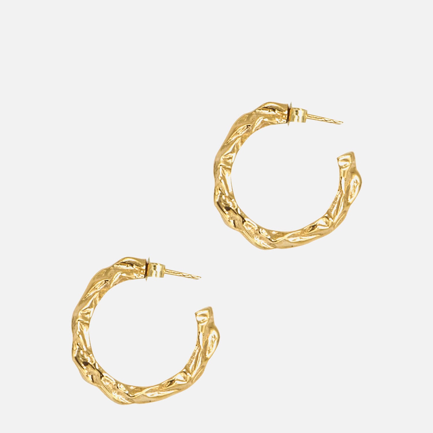 Hermina Athens Women's Full Moon Hoops - Gold 