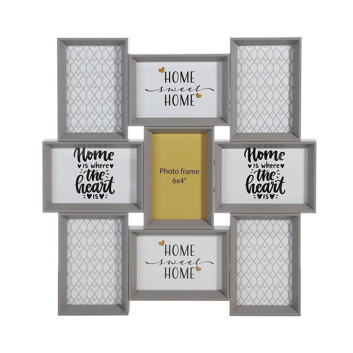 Grey multi store photo frame