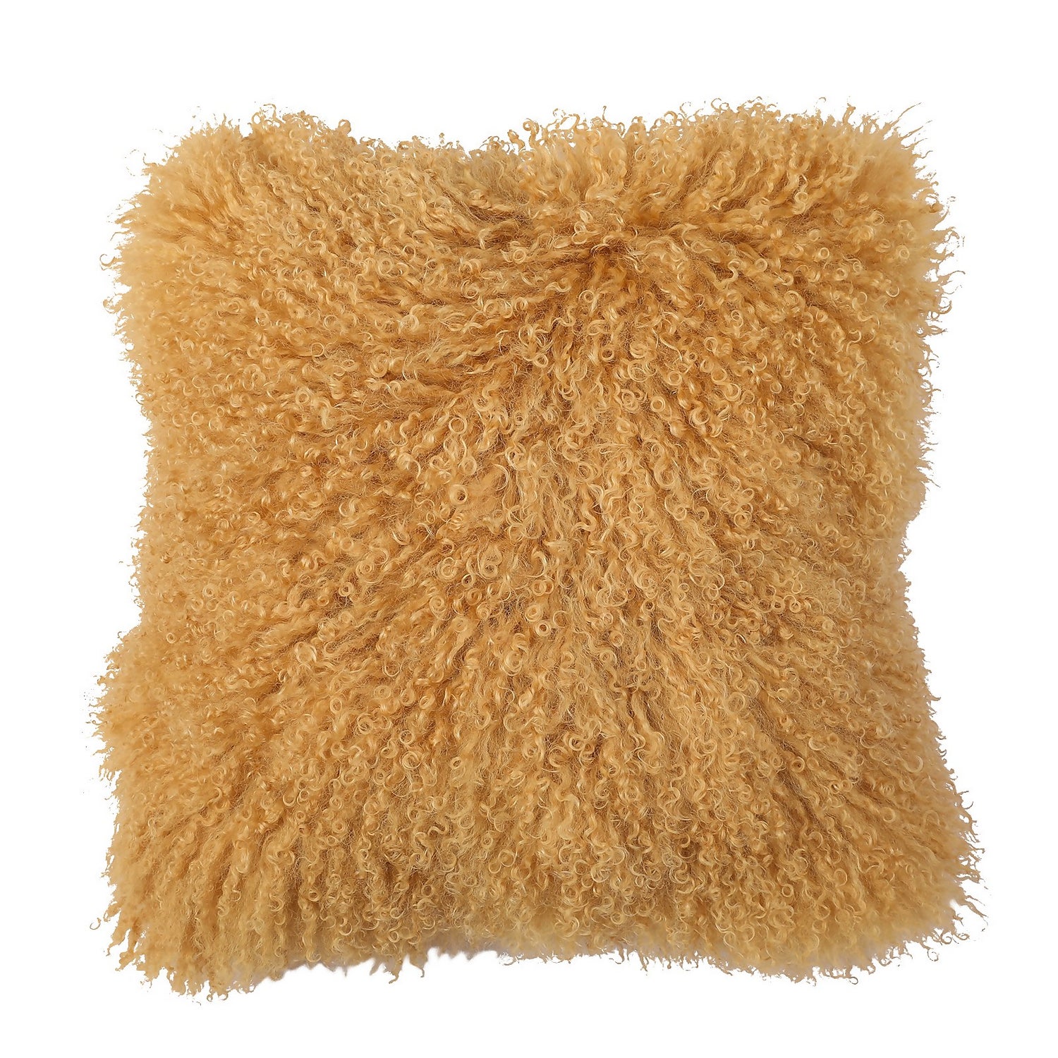 Mustard top mongolian cushion