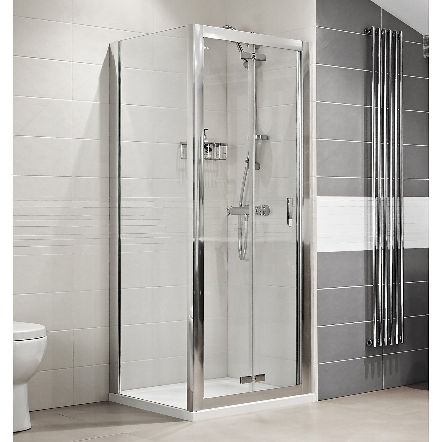 Lustre 1000mm Bi-Fold Door Shower Enclosure