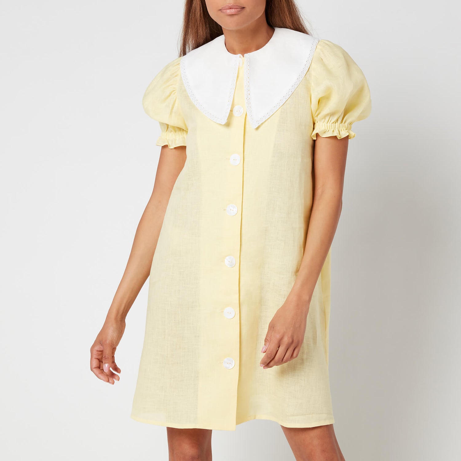 Sleeper Women's Marie Linen Dress - Lemon