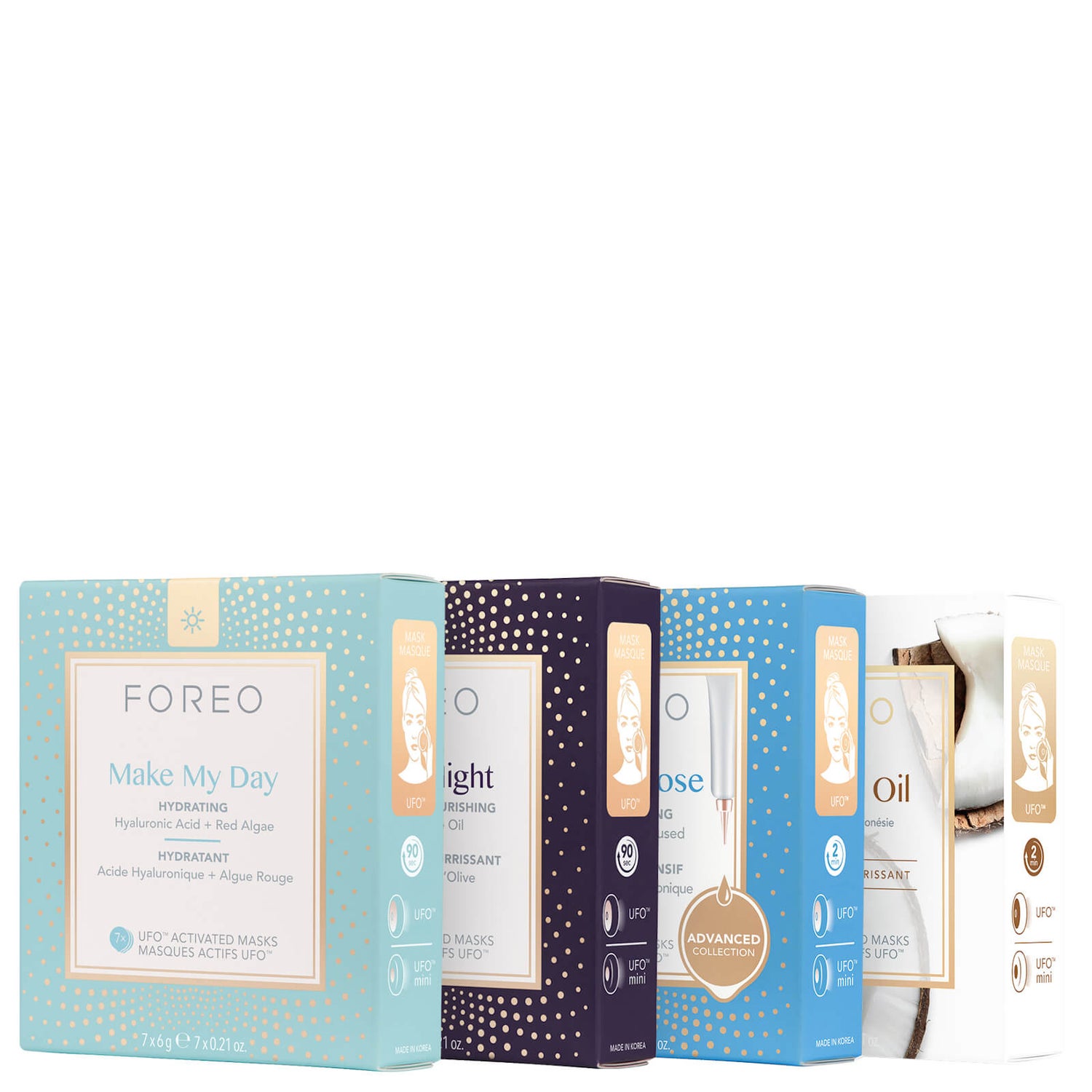 FOREO UFO Dry and Dehydrated Skin Mask Bundle (Worth £58.00)