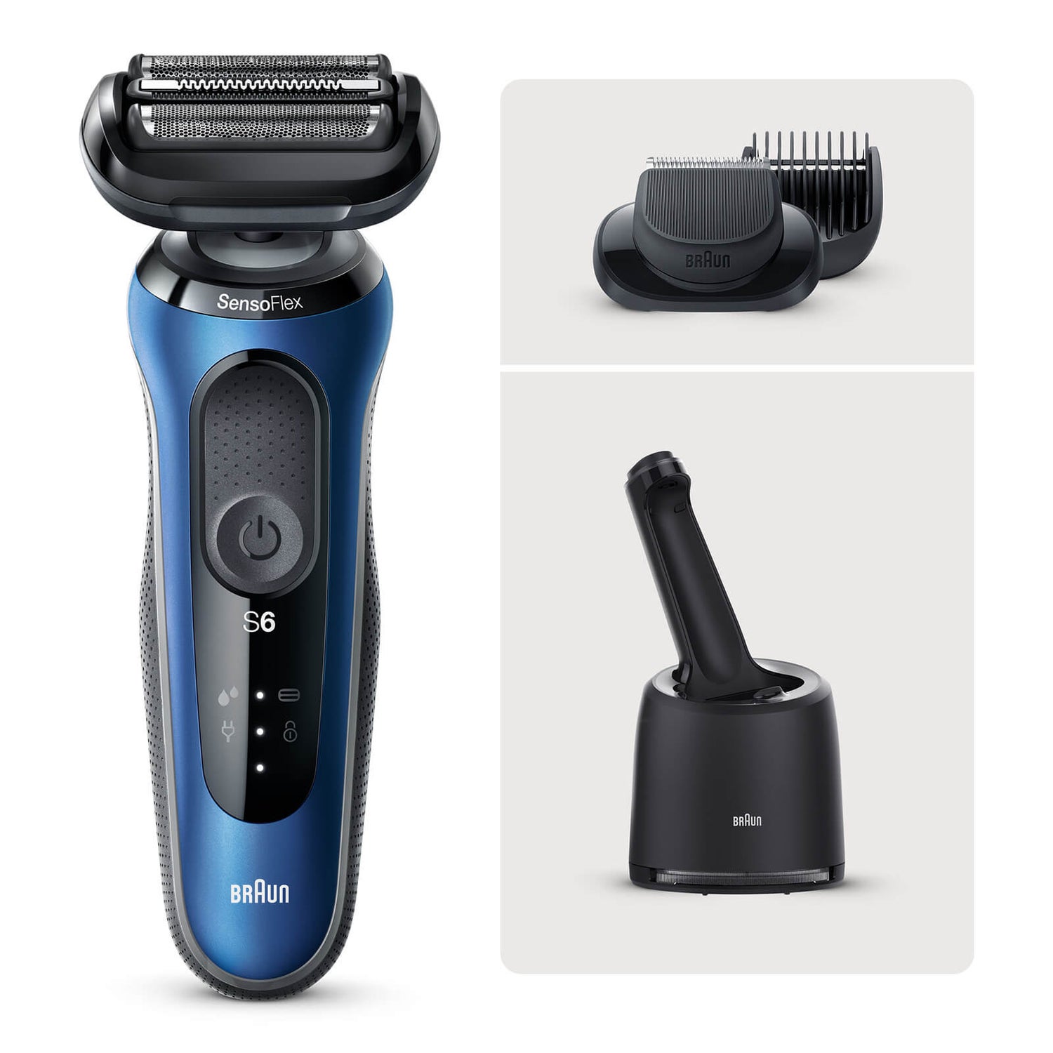 Braun Series 6 Shaver with SmartCare Center and Beard Trimmer