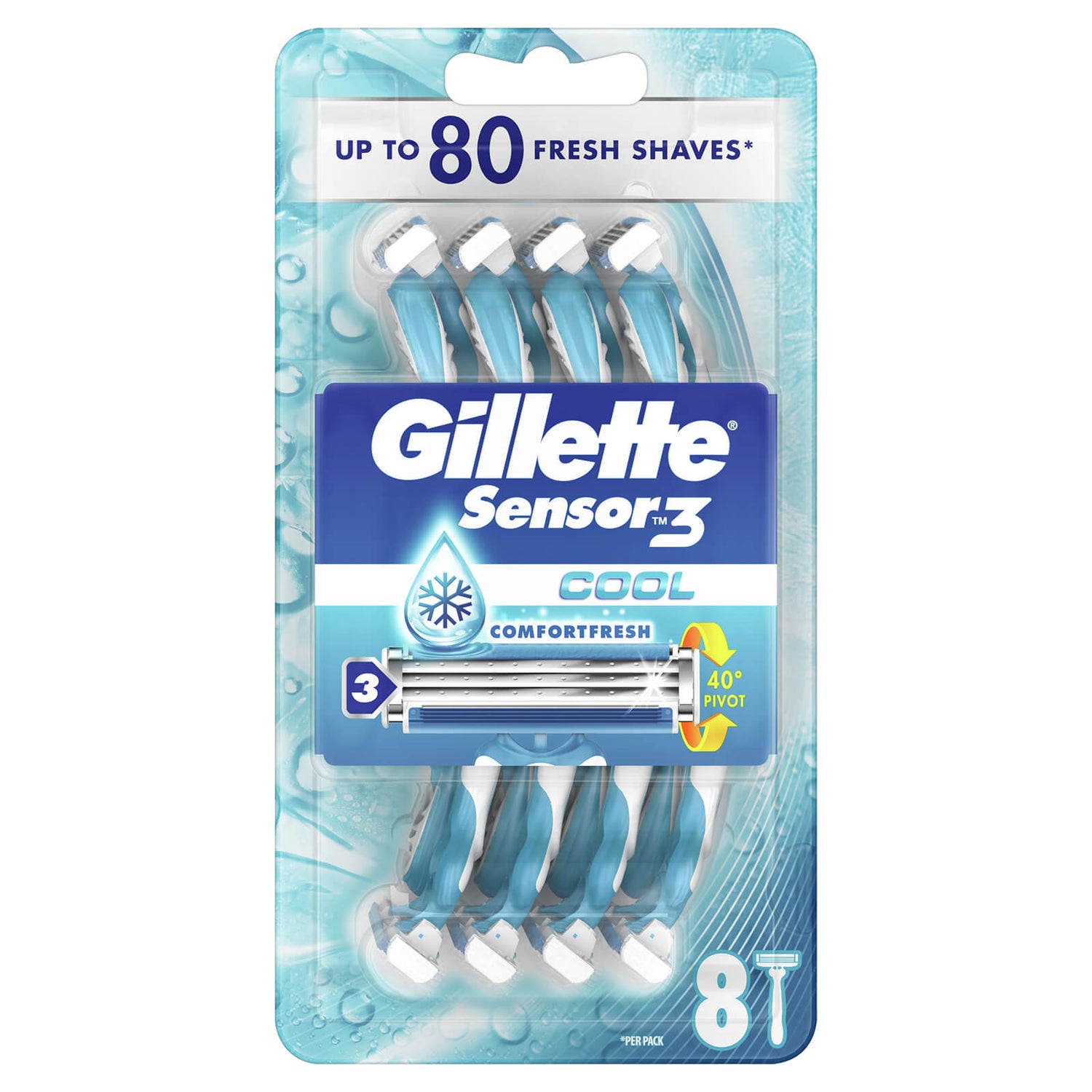 Gillette Sensor3 Cool Disposable Razors