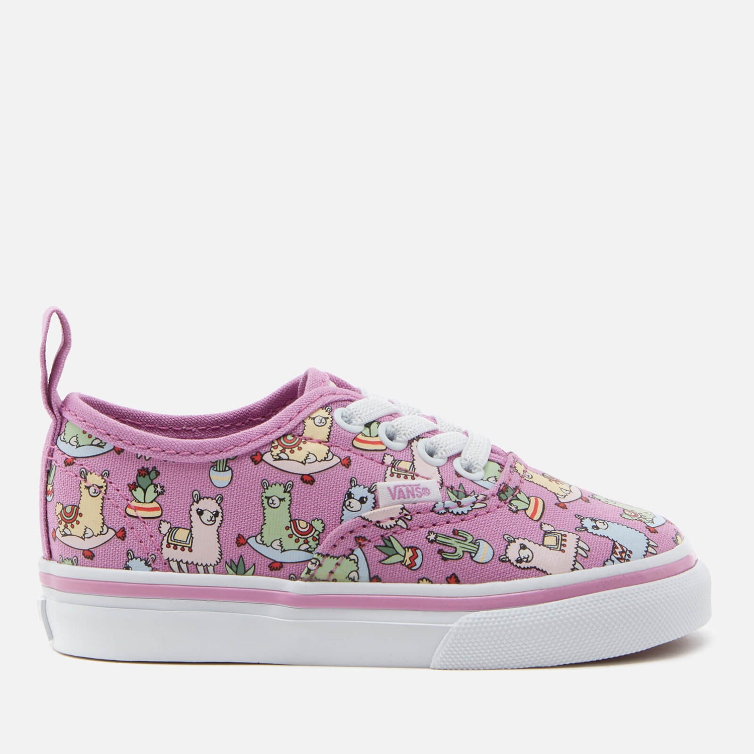 Vans Toddlers' Elastic Lace Llama Trainers - Orchid