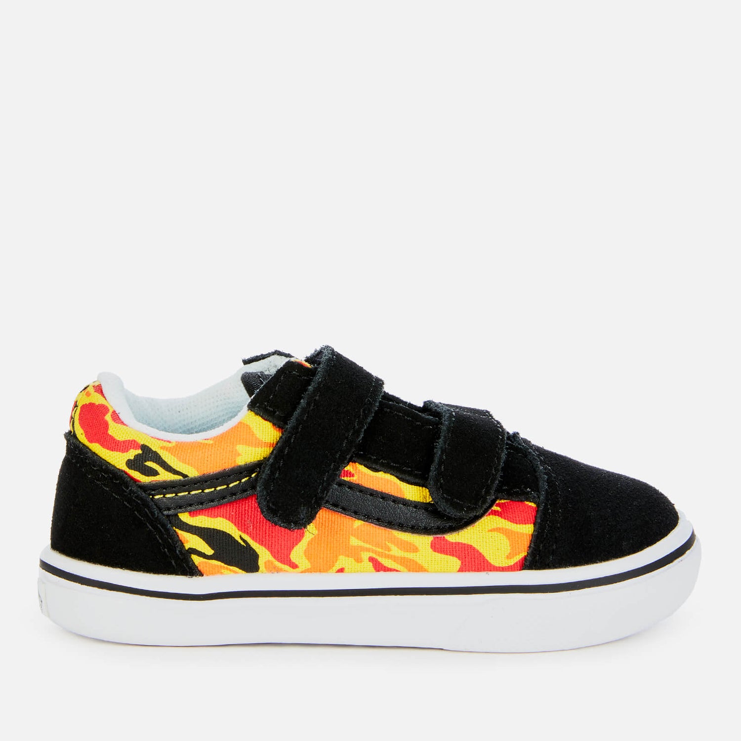 Vans Toddlers' Comfycush Old Skool Velcro Trainers - Flame Camo