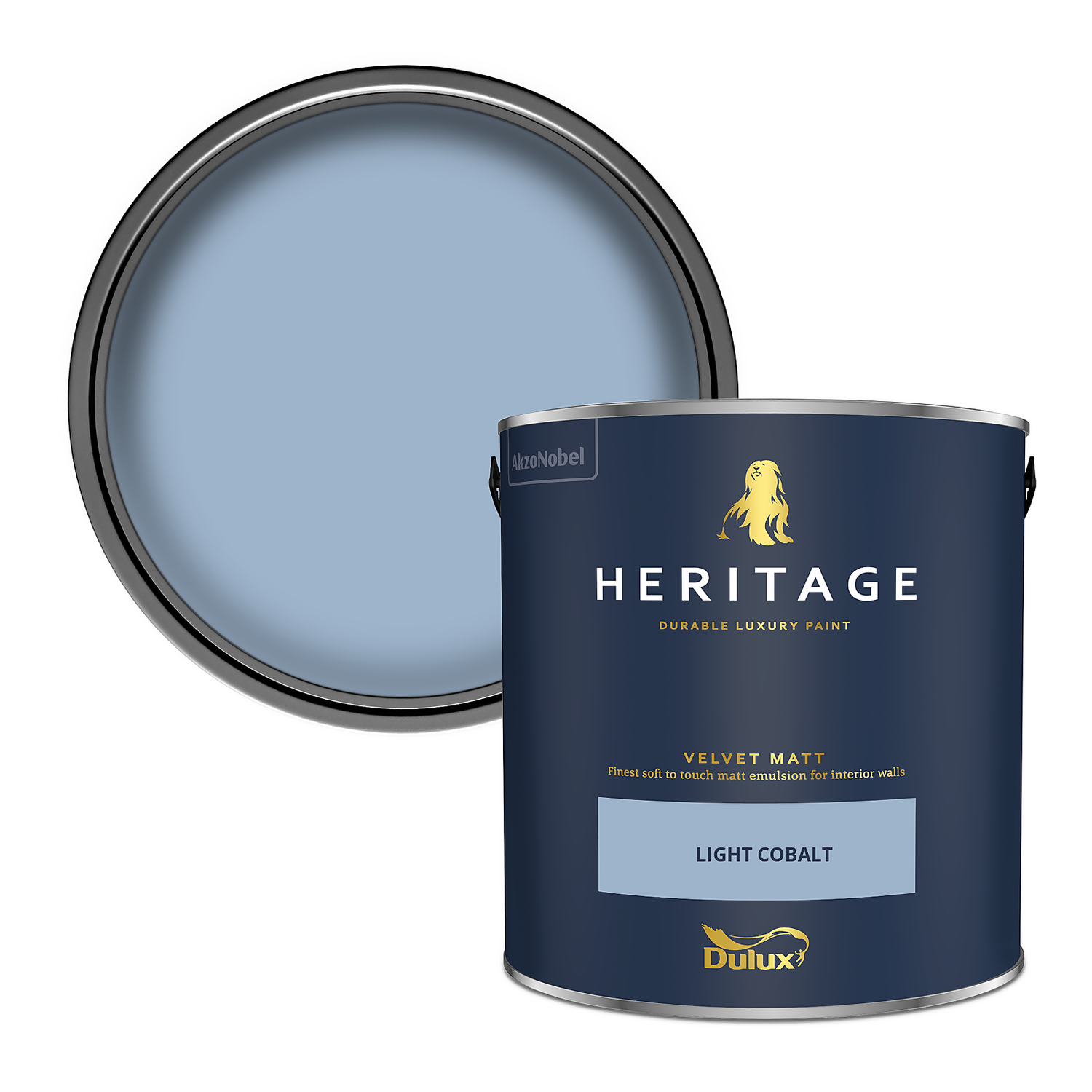 dulux heritage matt emulsion paint light cobalt 2 5l homebase
