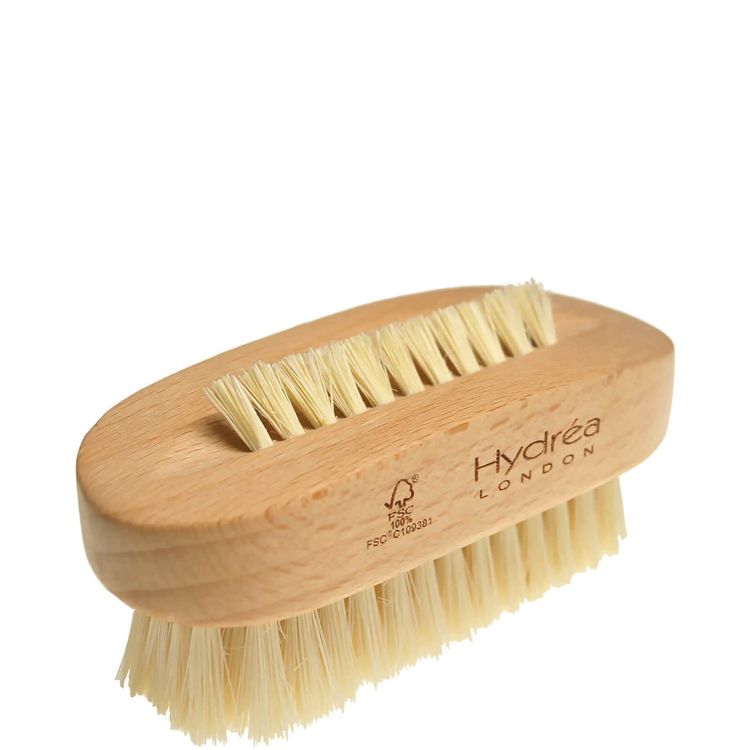 Pumice Valley | Double-Sided Wooden Nail Brush with Nylon Charcoal Bristles