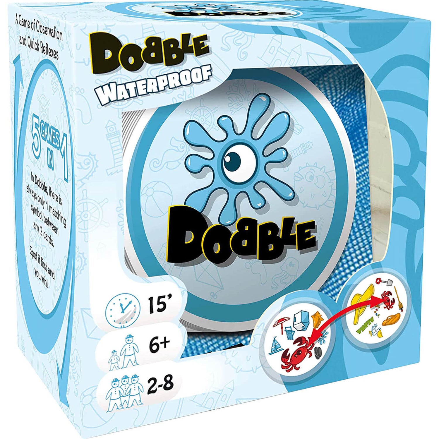 Dobble Kartenspiel - Wasserfeste Edition