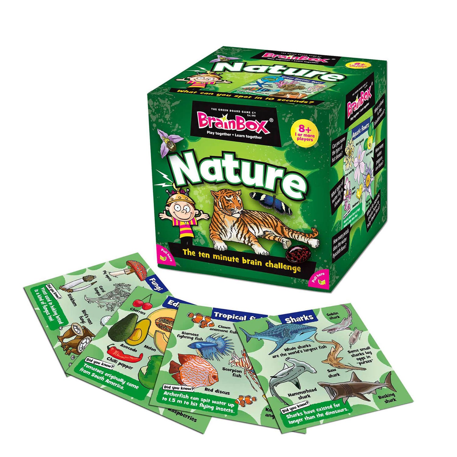 BrainBox Card Game - Nature Edition (55 Cards)