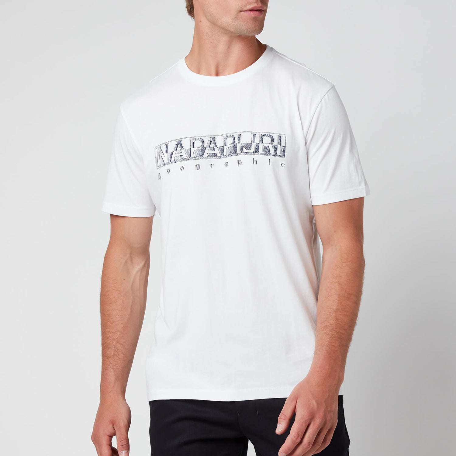 Napapijri Men's Sallar Logo T-Shirt - Bright White