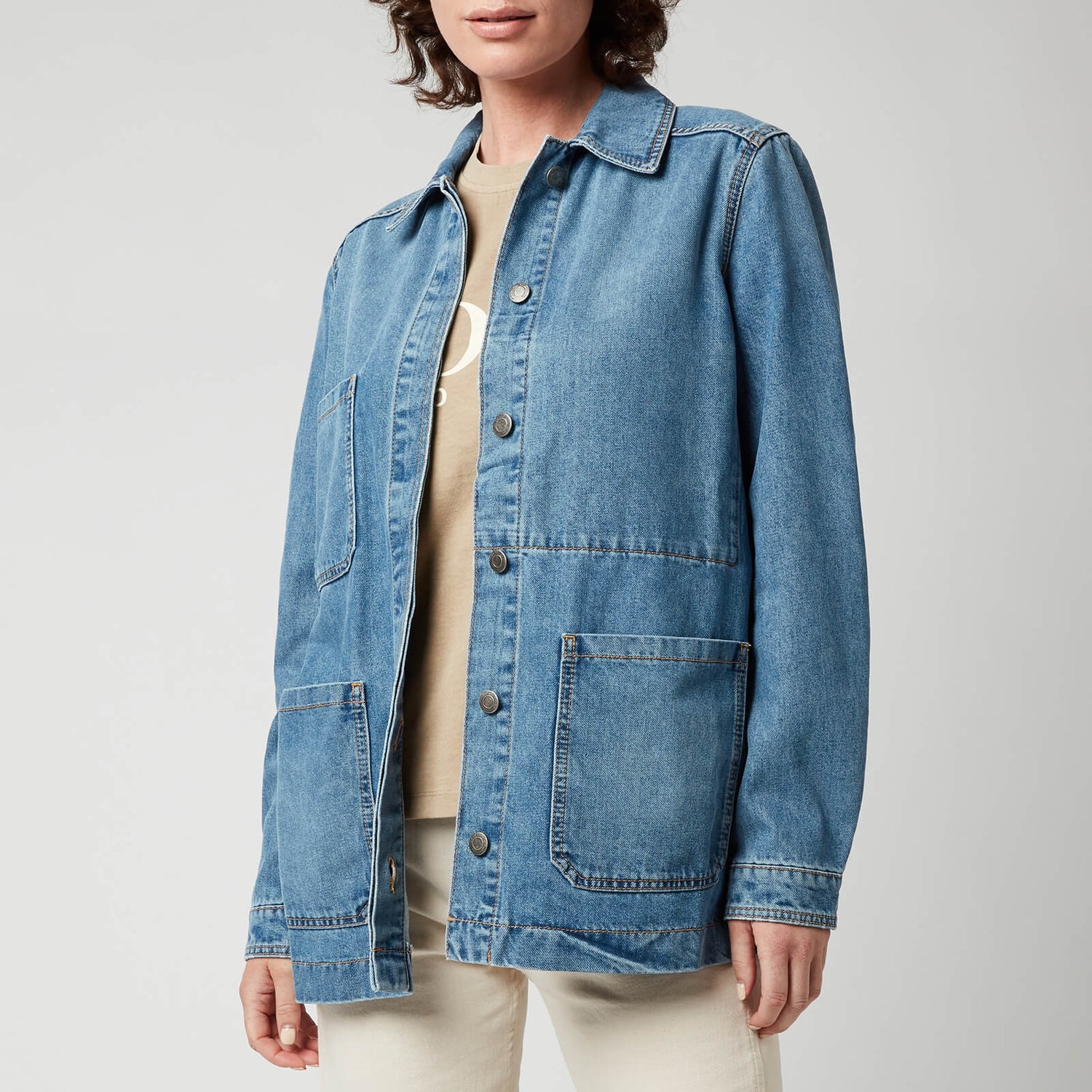 BOSS Women's Denim Jacket 5.0 - Medium Blue