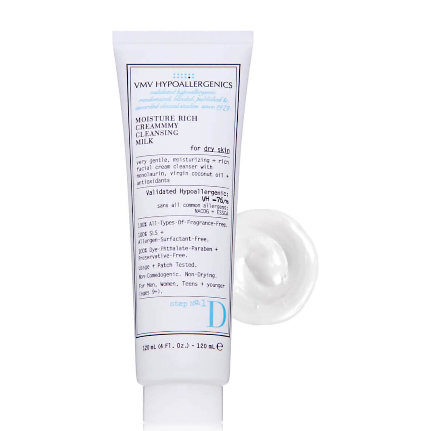 VMV Hypoallergenics Superskin Moisture Rich Creammmy Cleansing Milk for Dry Skin (4 fl. oz.)