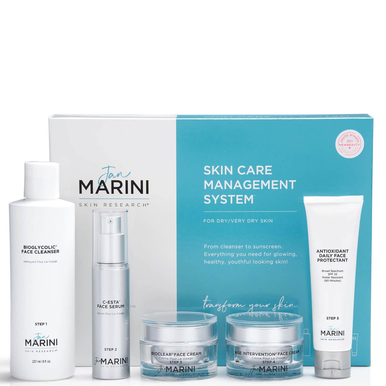 Jan Marini Skin Care Management System - Dry to Very Dry 5 piece