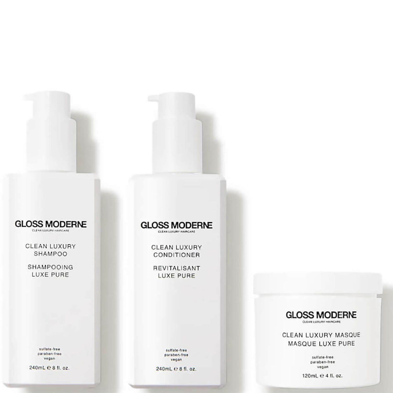 GLOSS MODERNE Clean Luxury Haircare Collection (3 piece - $155 Value)