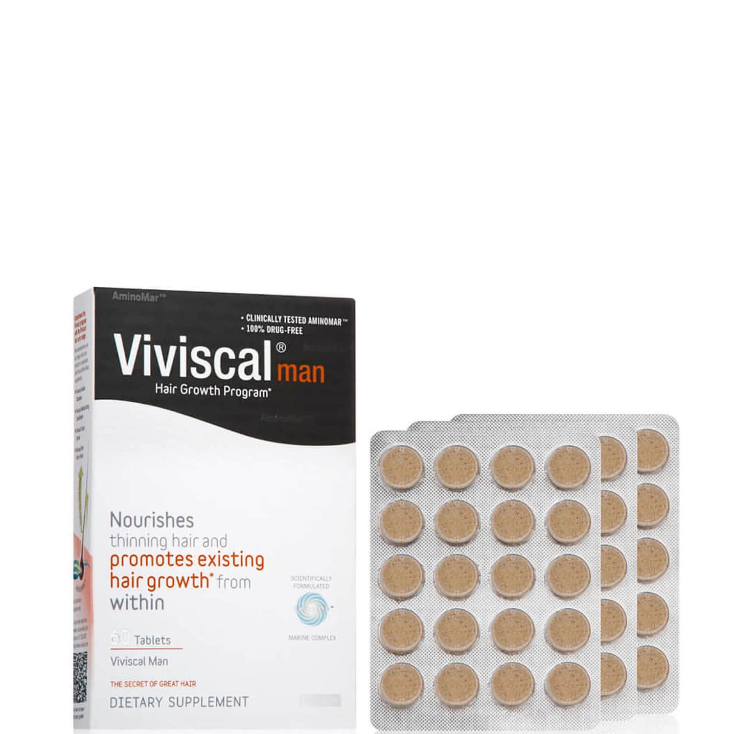 Viviscal Men's Hair Growth Dietary Supplements (60 count)