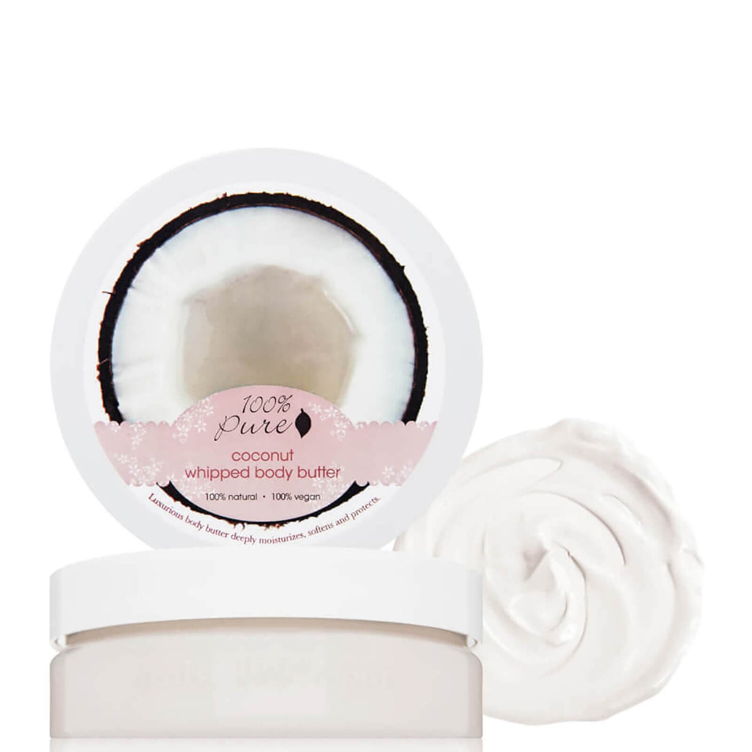 100% Pure Whipped Body Butter - Coconut (3.4 oz.)