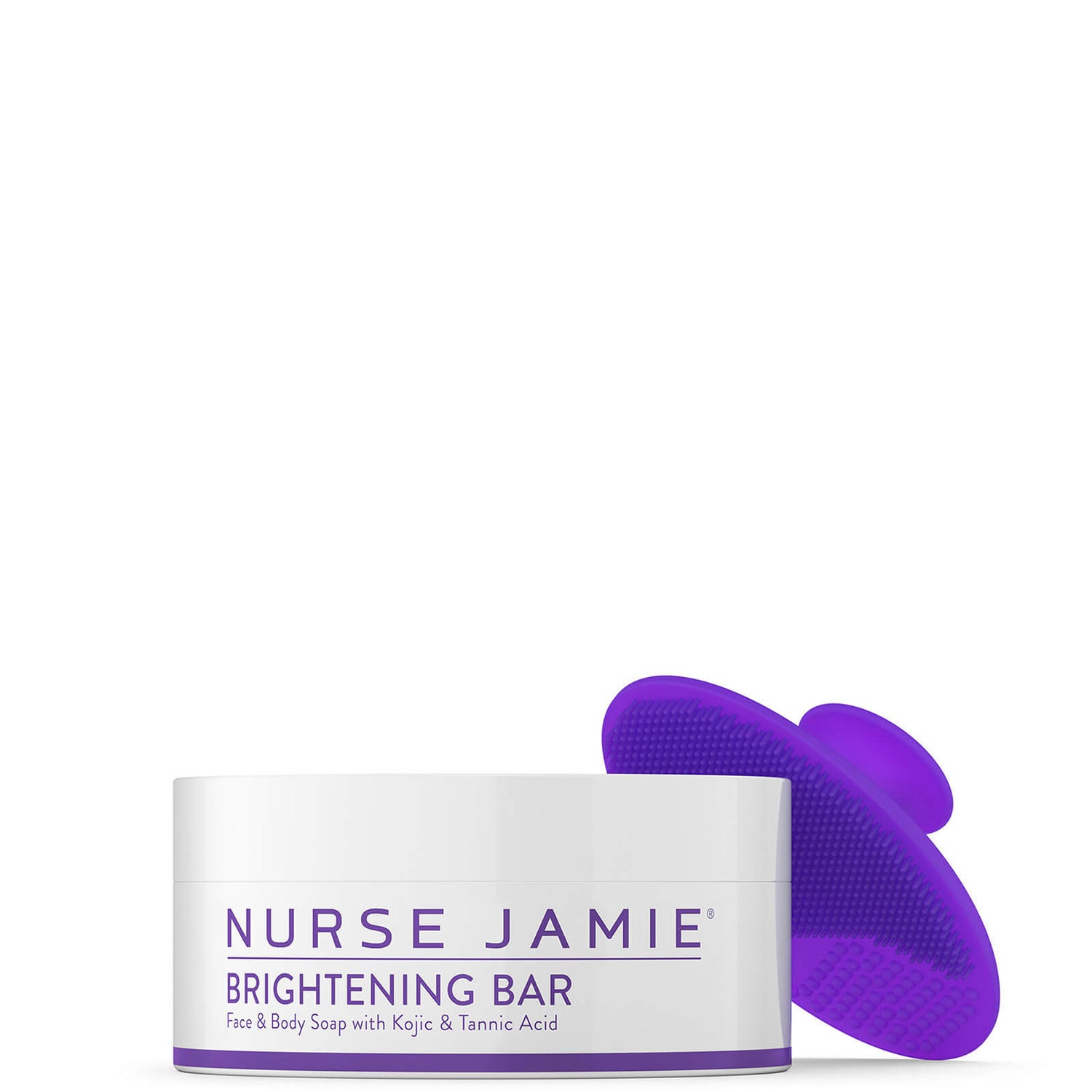 Nurse Jamie BRIGHTENING BAR WITH EXFOLIBRUSH™ SILICONE FACIAL BRUSH 2 oz.