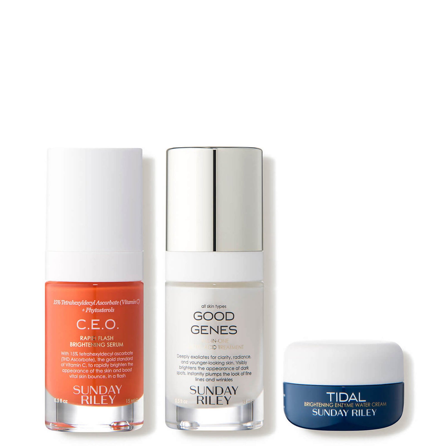 Sunday Riley Bright Young Thing Visible Skin Brightening Kit (3 piece - $118 Value)