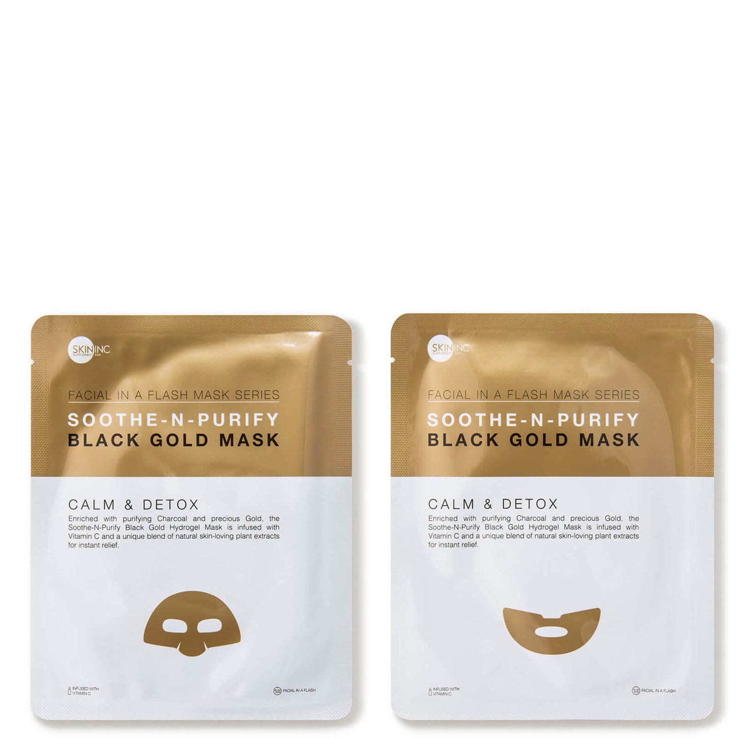 SKIN INC Supplement Bar Soothe-n-Purify Black Gold Mask (3 count)