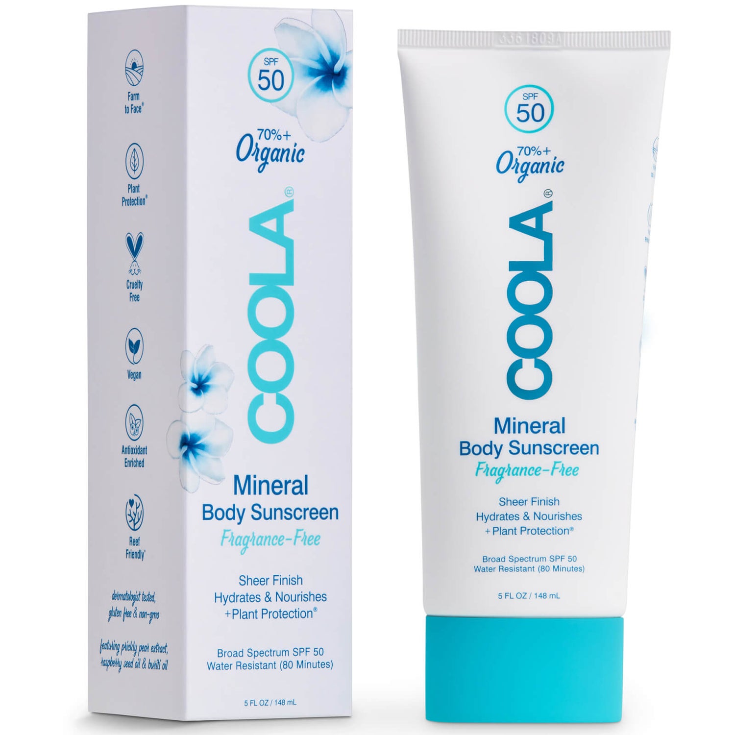 COOLA Mineral Body Sunscreen Lotion SPF 50 - Fragrance-Free (5 oz.)