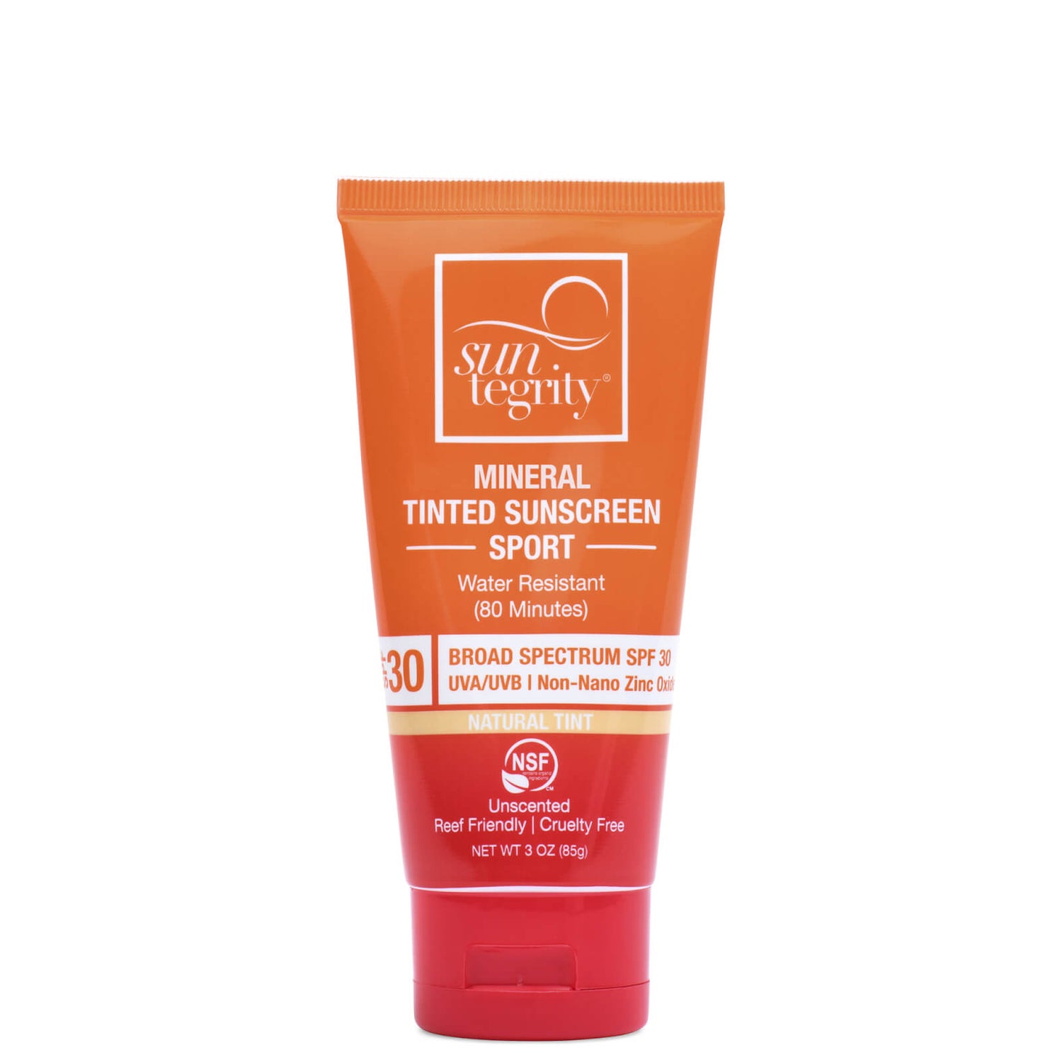 Suntegrity Skincare Natural Mineral Tinted Sunscreen Sport SPF 30 - Tinted (3 oz.)