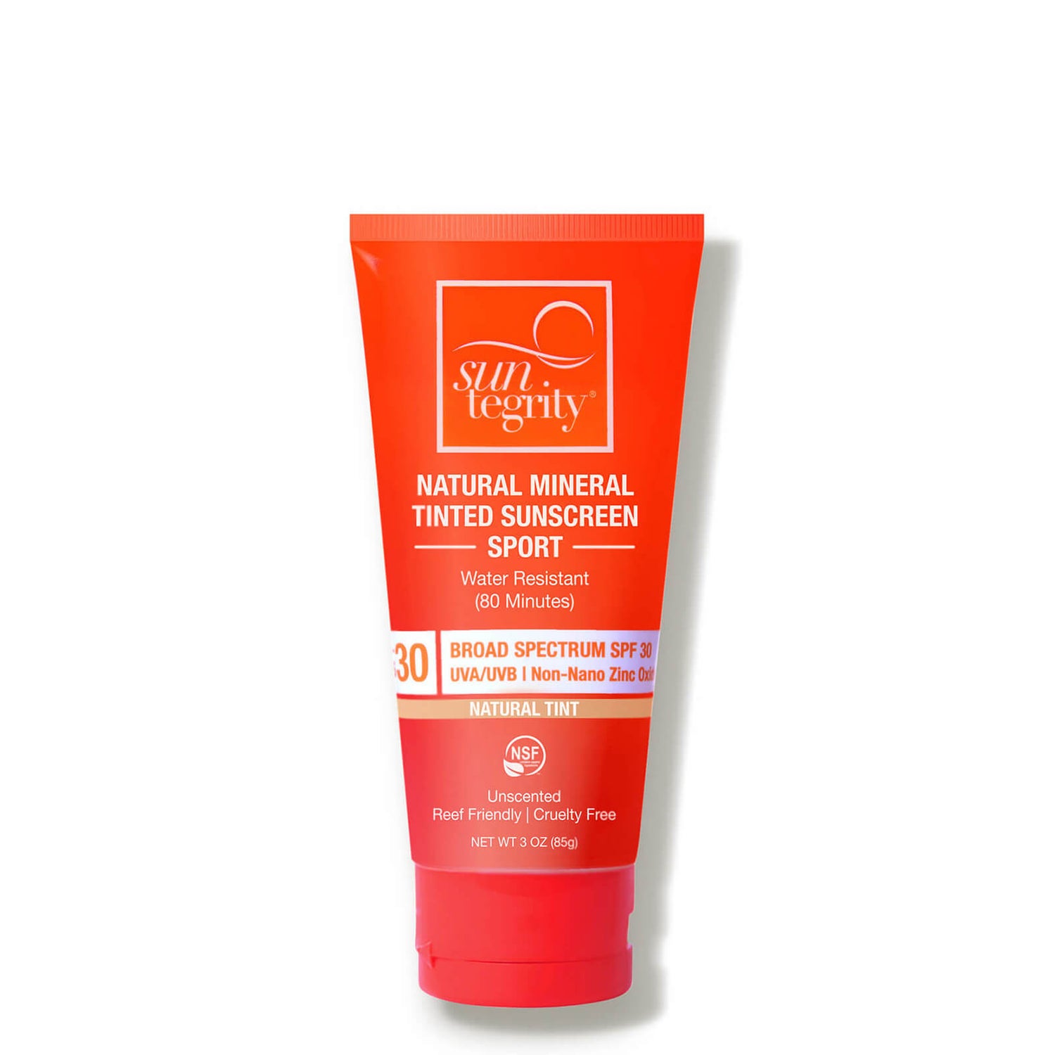 Suntegrity Skincare Natural Mineral Tinted Sunscreen Sport SPF 30 - Tinted (3 oz.)