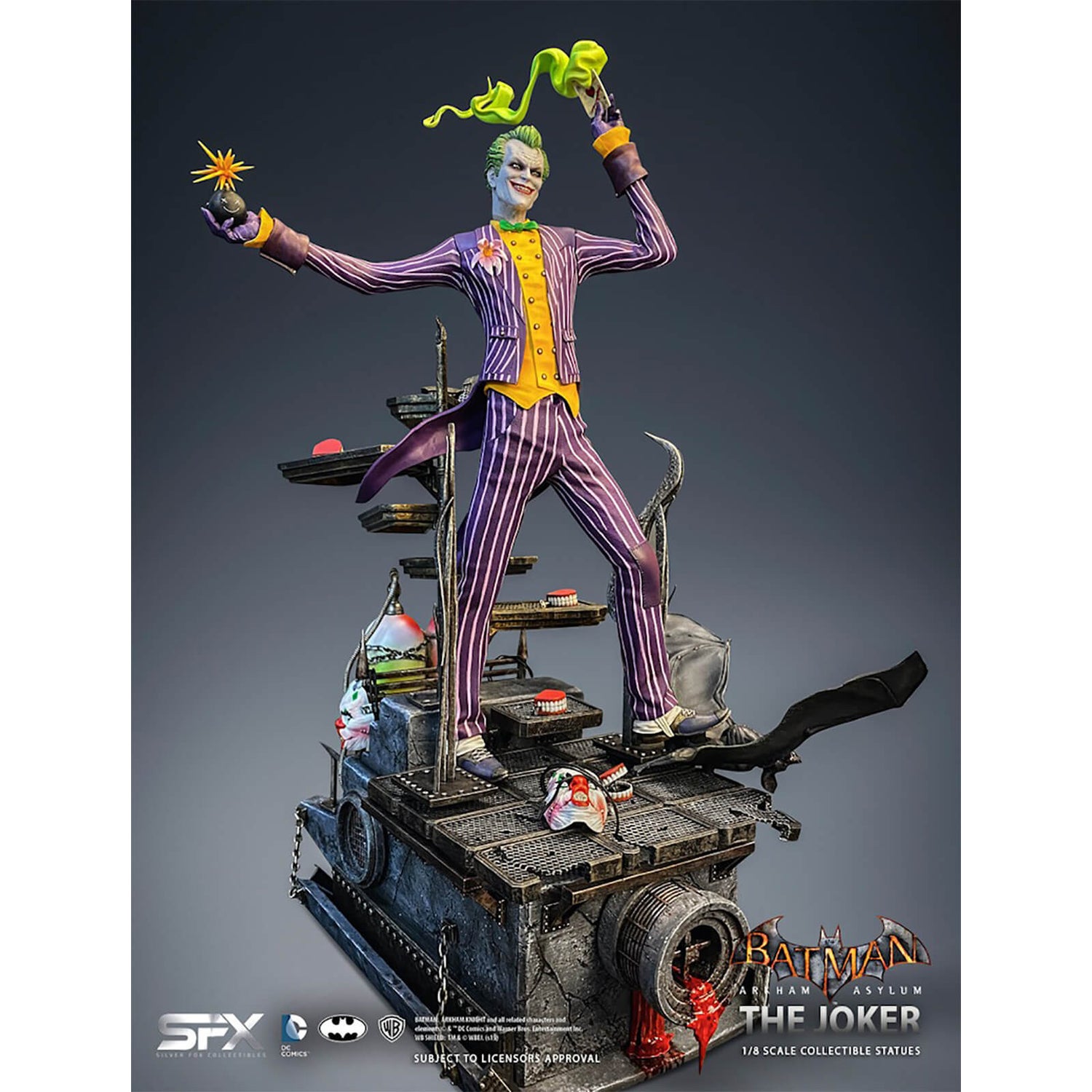 Silver Fox Collectibles Batman Arkham Knight Joker Statuette Échelle 1/8