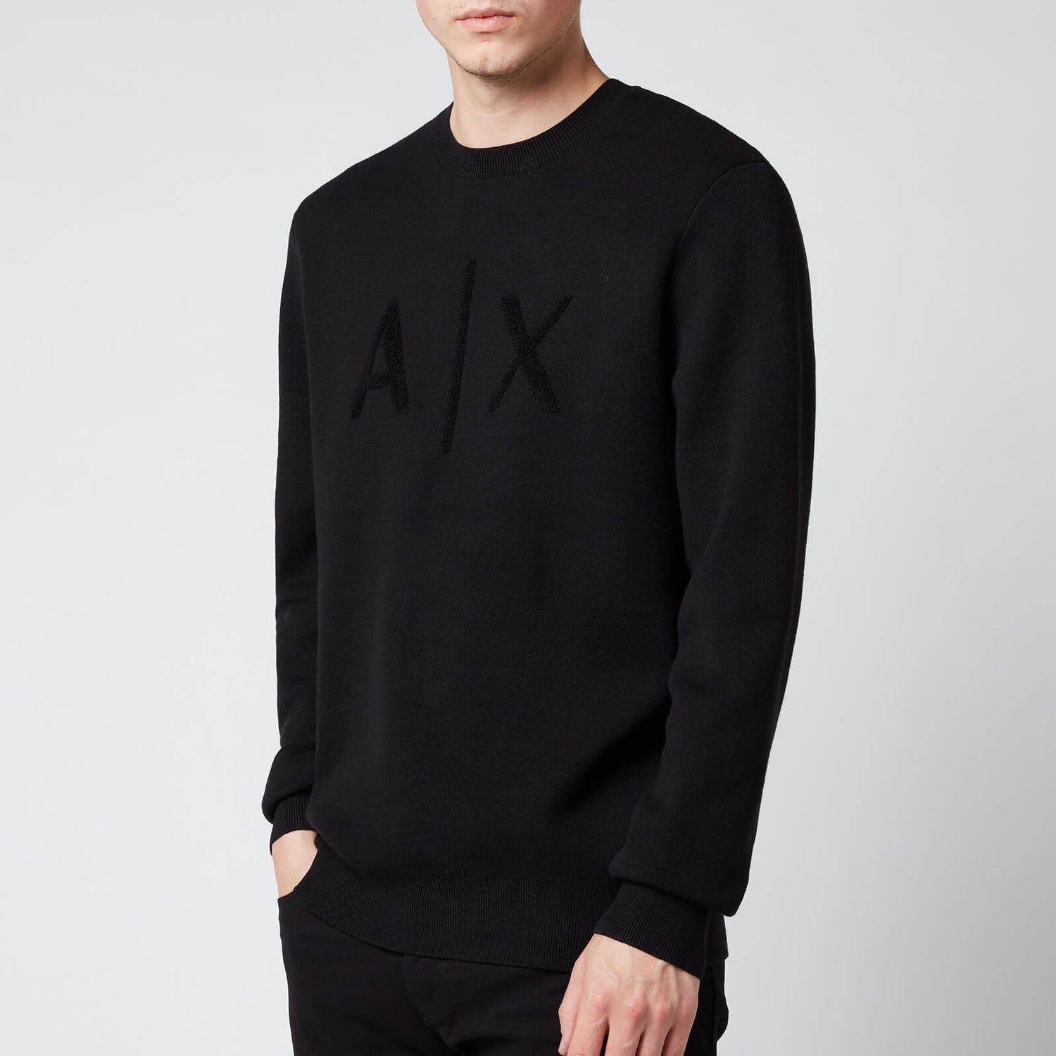 Armani Exchange Men's Ax Knit Jumper - Black