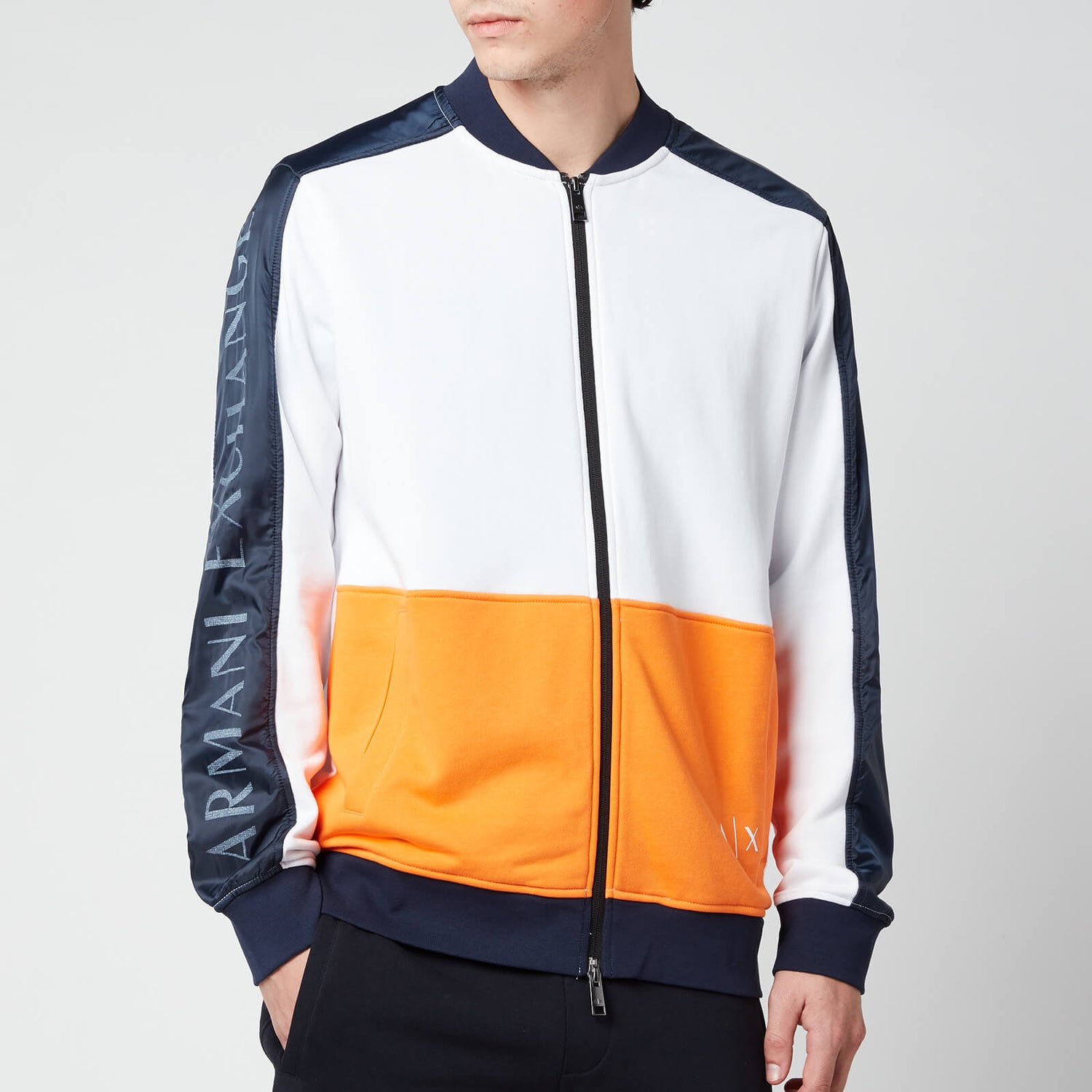 Armani Exchange Men's Sleeve Logo Colourblock Jacket - Multi