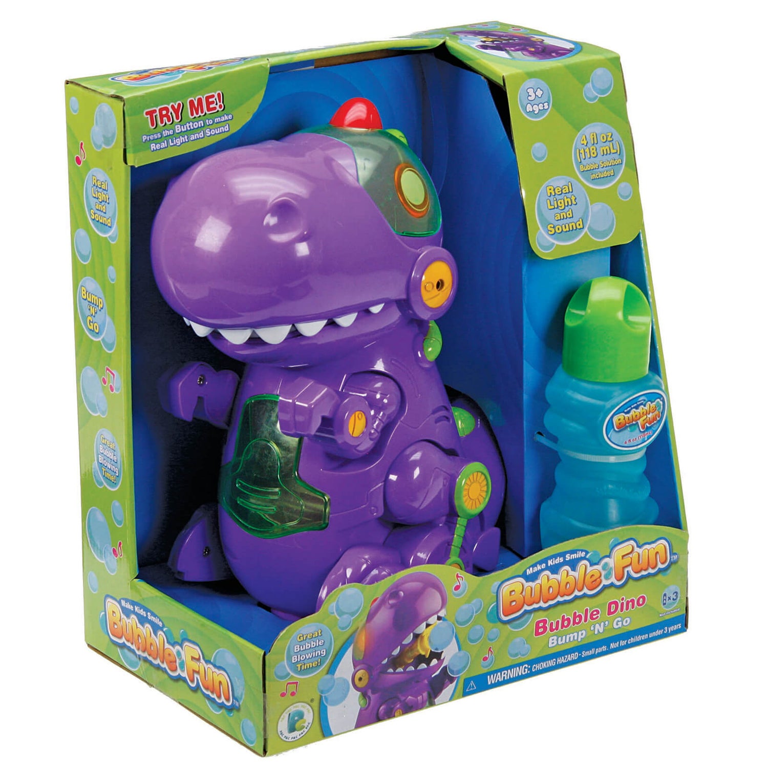 Bubble Fun - Purple Dino Bubble Machine Toy