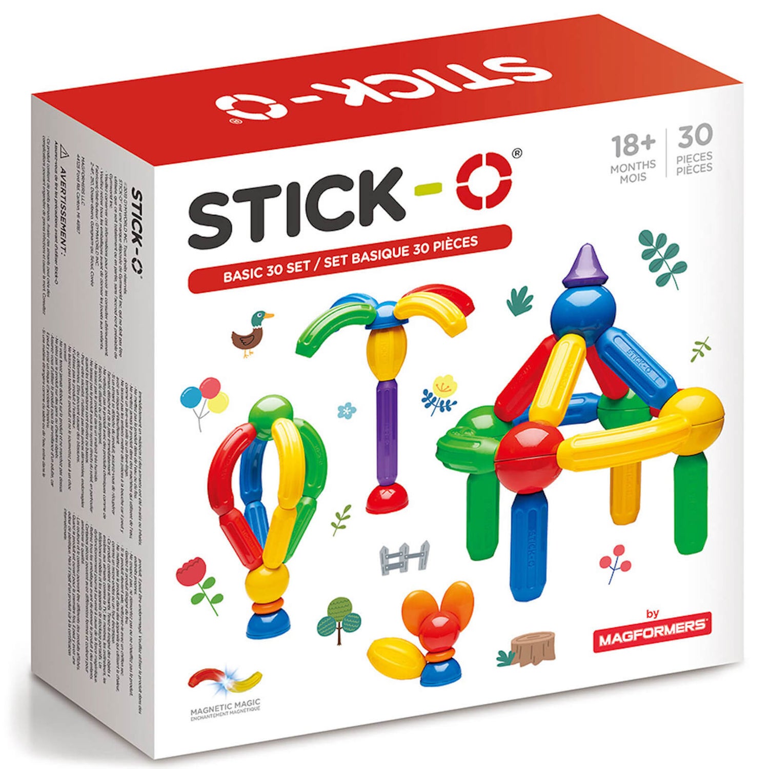 Stick-O - Basic Magnetic Building Set (30pc)
