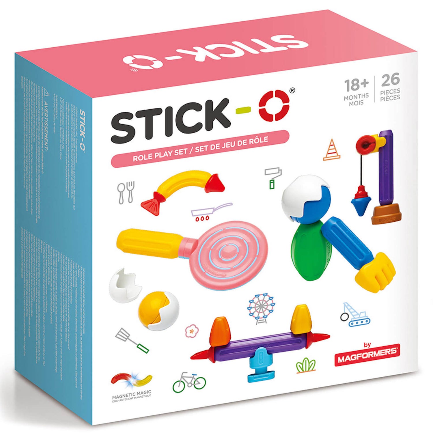 Stick-O - Jeu de rôle magnétique (26 pièces)
