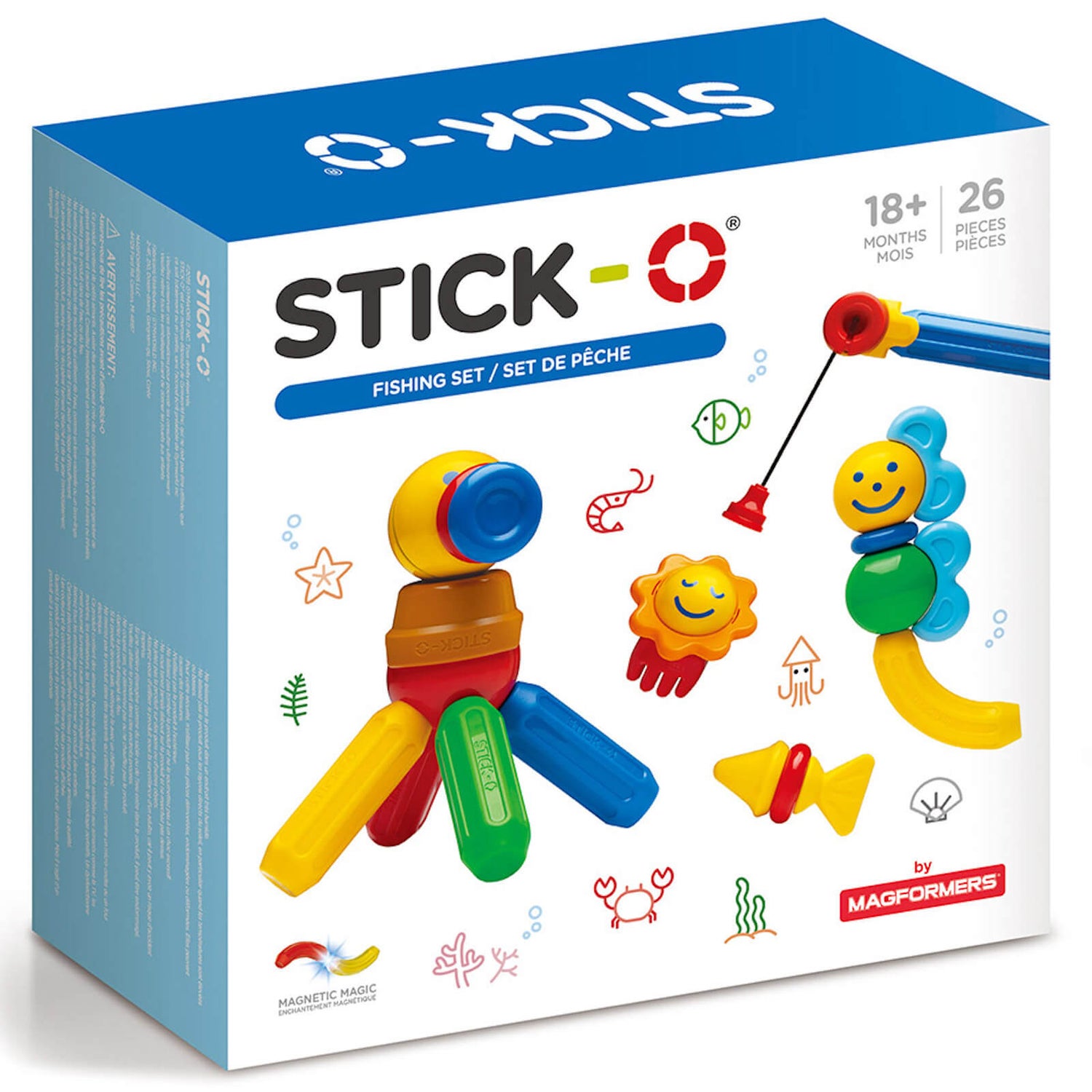 Stick-O - Pêche Jeu magnétique (26 pièces)