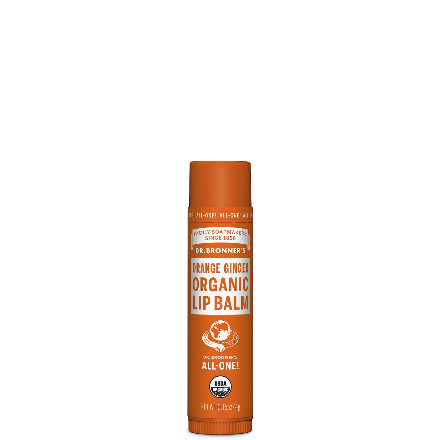 Dr. Bronner's Organic Lip Balm - Orange Ginger 4g