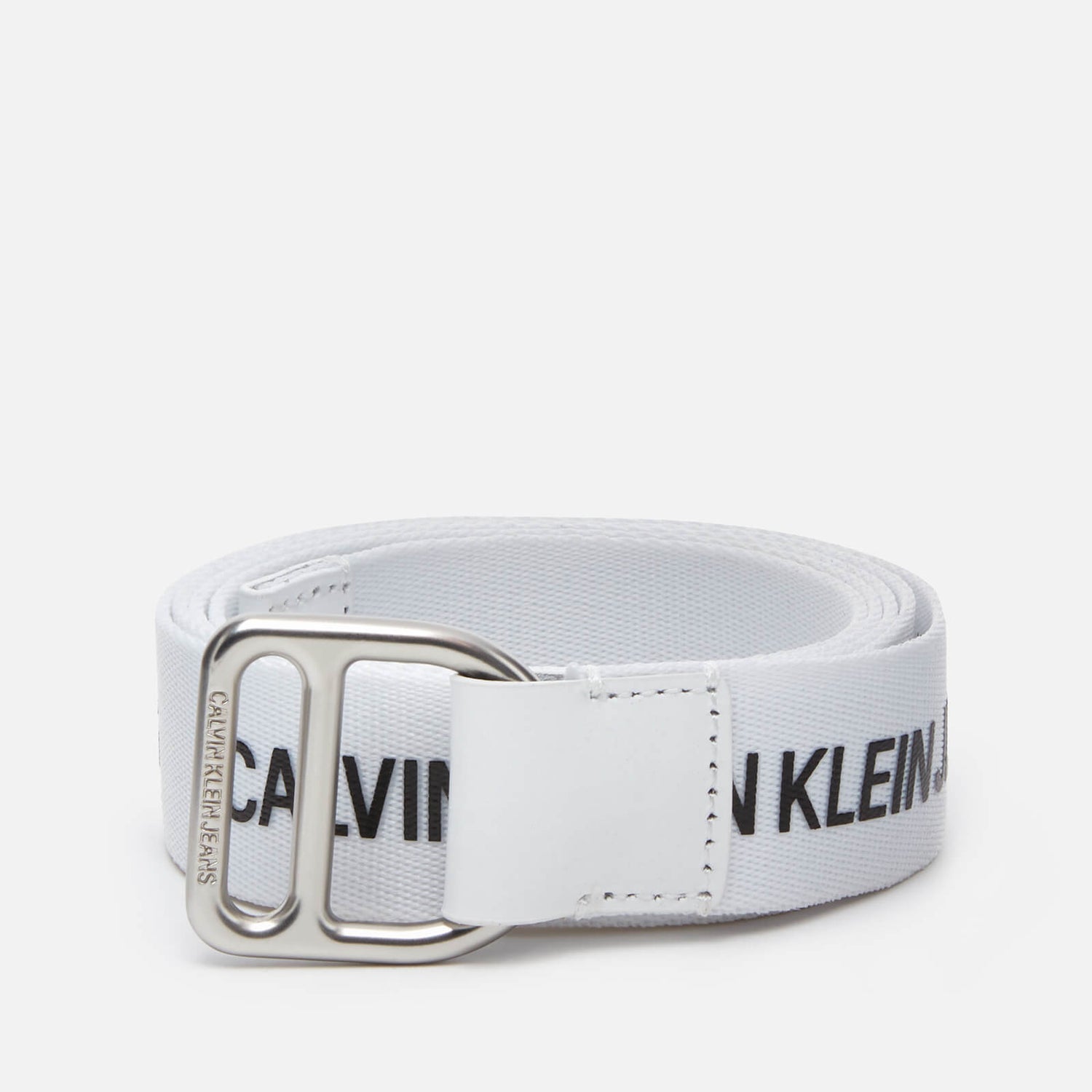 Calvin Klein Jeans Women's Slider Webbing Belt 30mm - Bright White