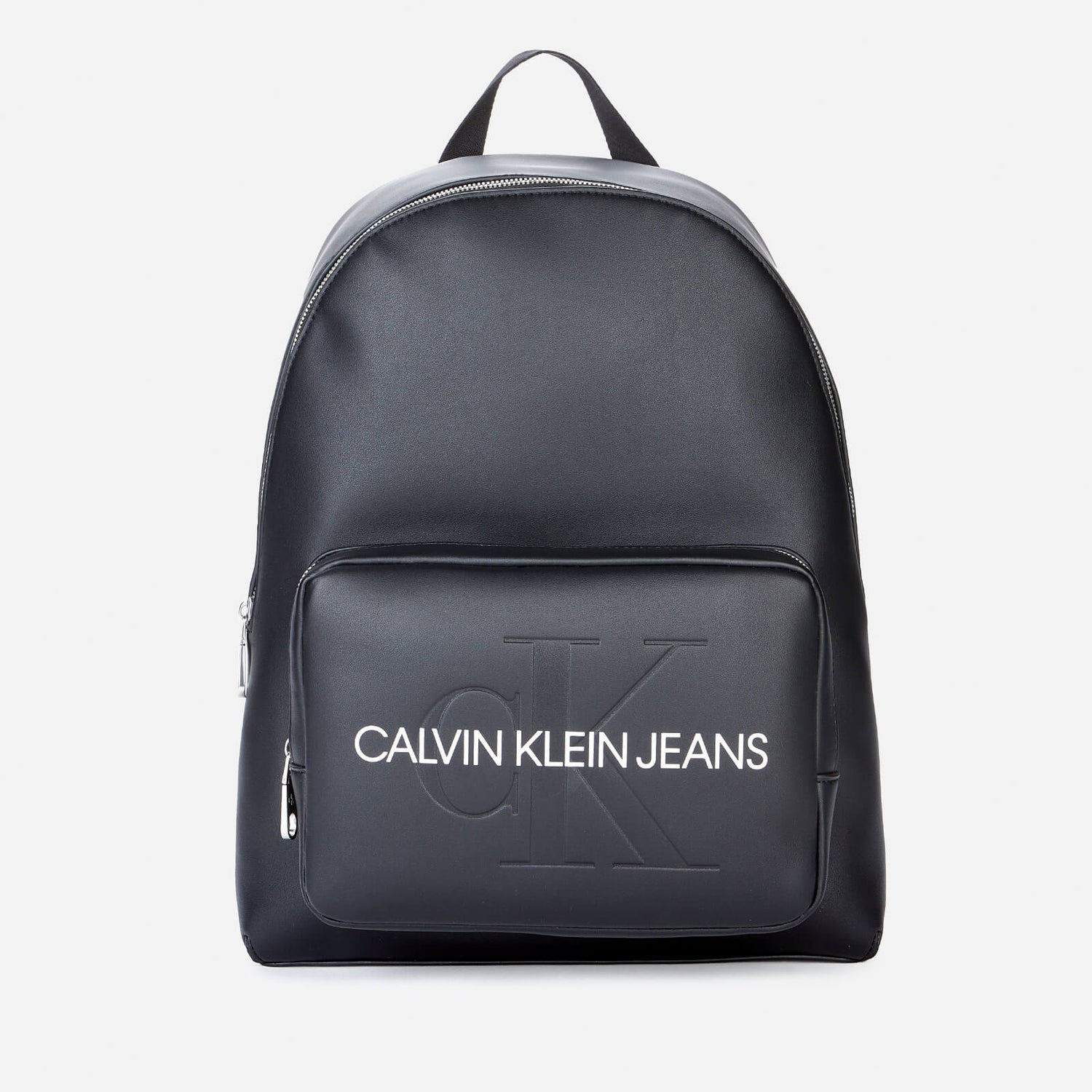 Calvin Klein Jeans 女式校园背包，配 Pckt 40 - 黑色