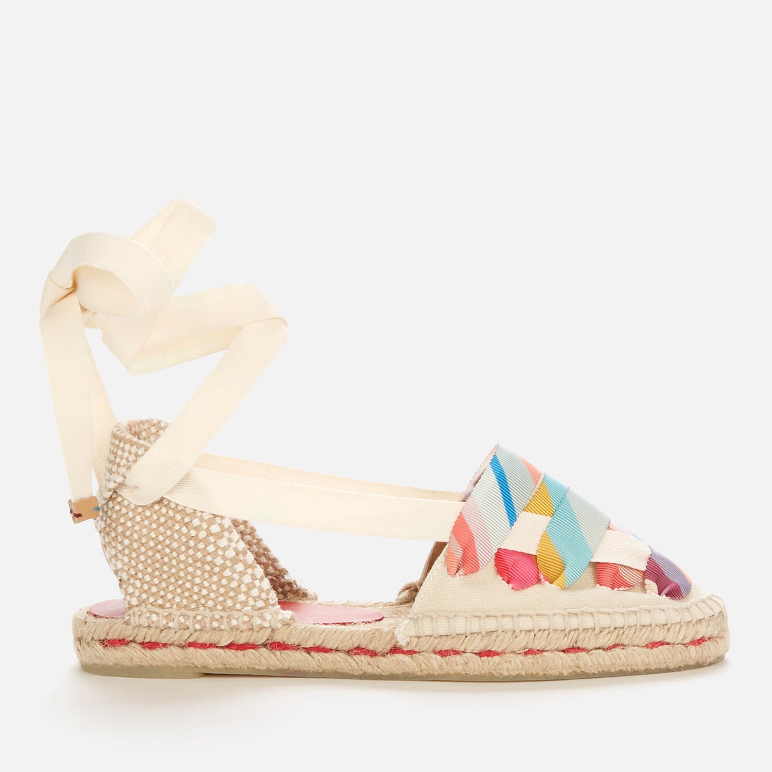 Castañer X PS Paul Smith Women's Jean Flat Espadrilles - Ivory