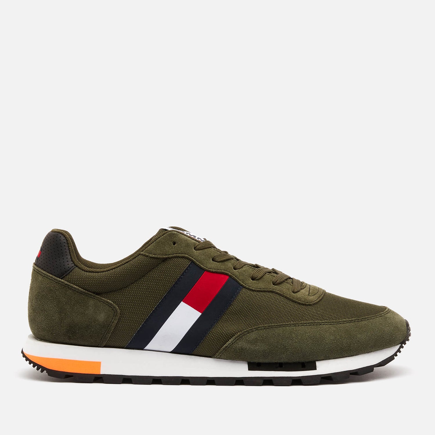 Tommy Jeans Men's Retro Mix Pop Running Style Trainers - Dark Olive