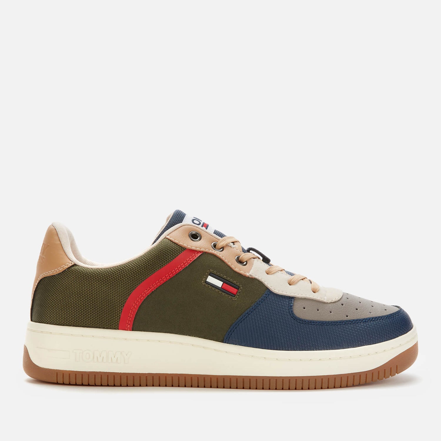 Tommy Jeans Men's Basket Cupsole Trainers - Dark Olive
