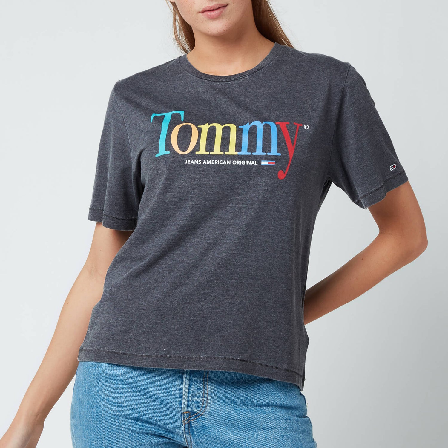 Tommy Jeans Women's Tjw Relaxed Color Tommy Tee - Black