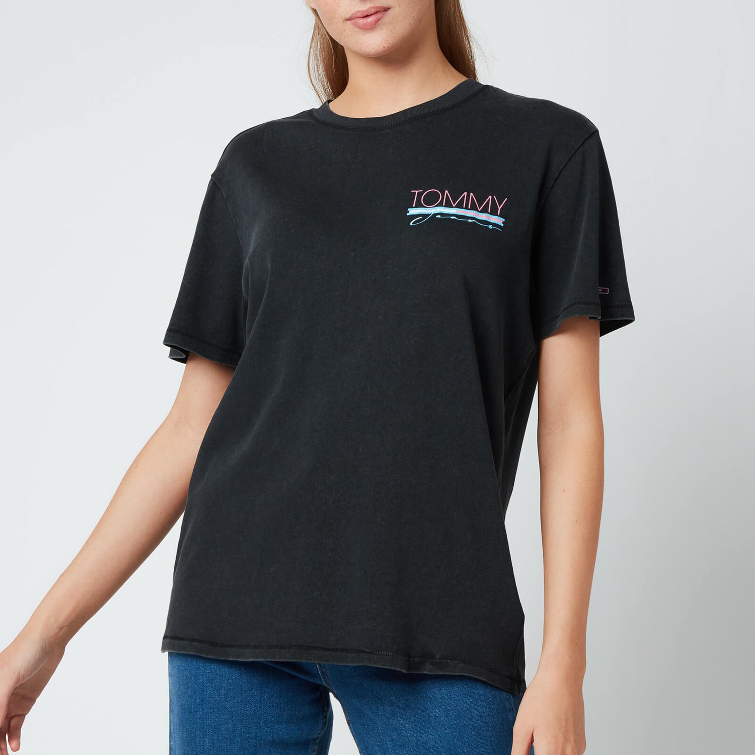 Tommy Jeans Women's Tjw Relaxed Back Vintage Tee - Black
